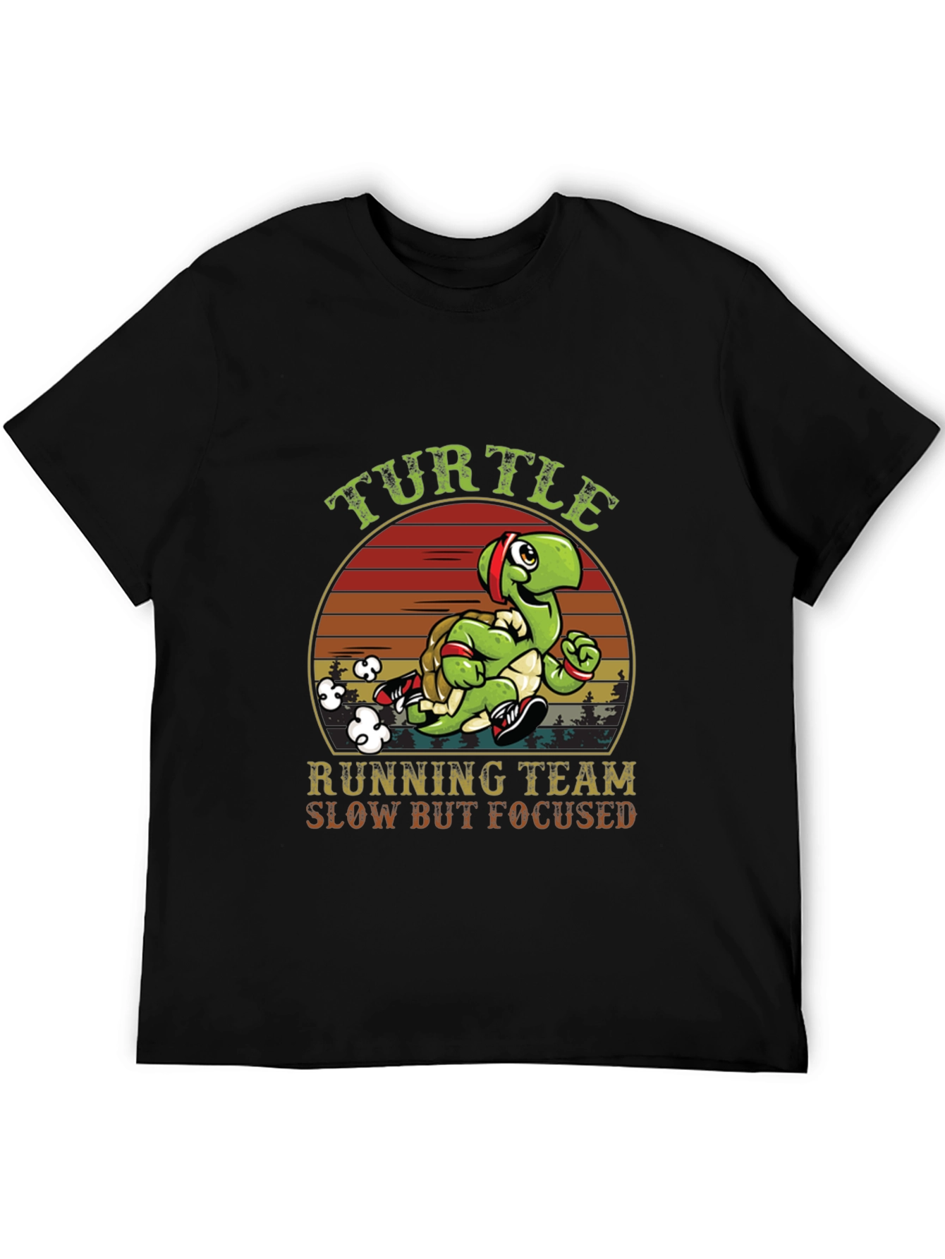 Black Turtle Running Team T-Shirt view 5