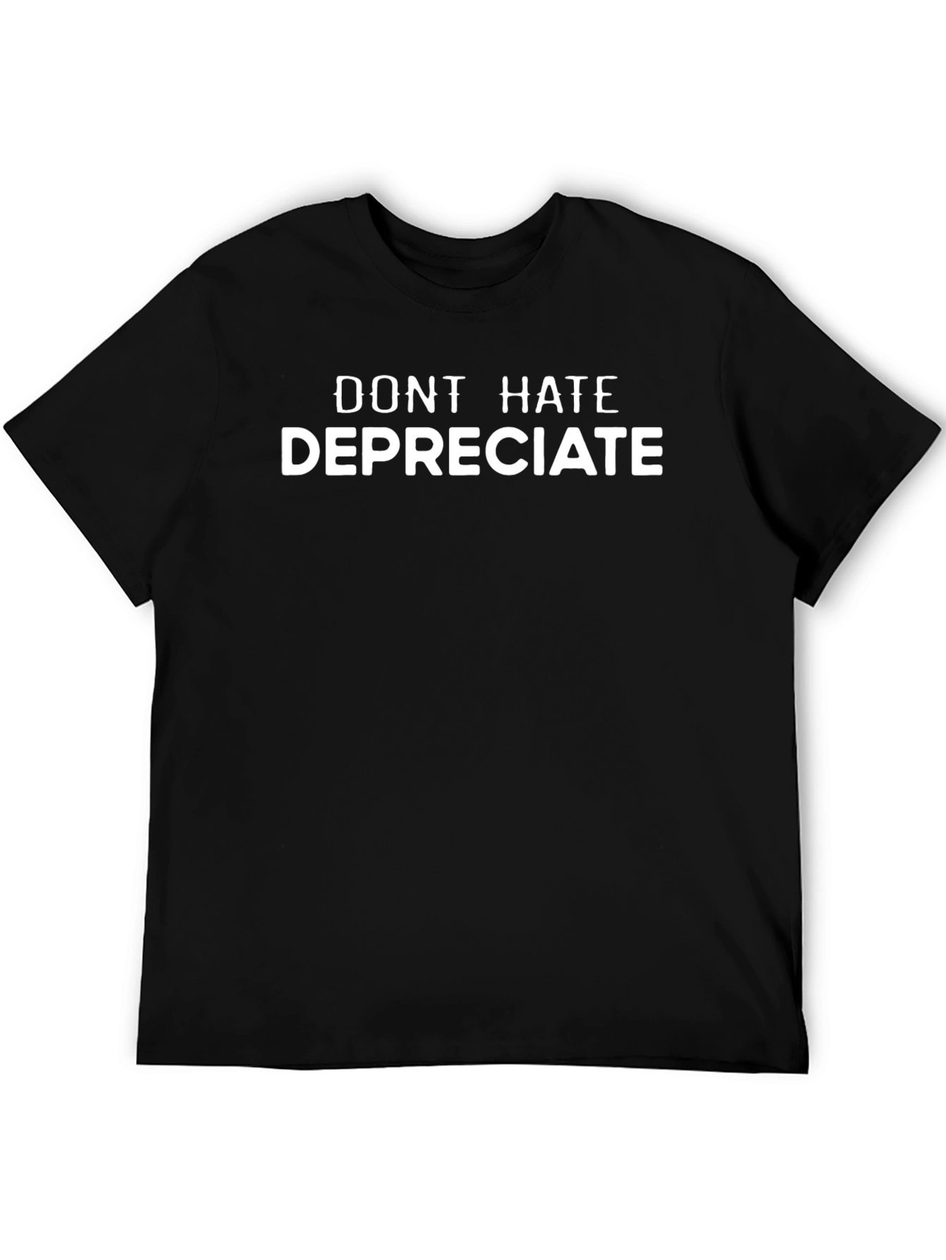 Black Don't Hate, Depreciate Funny Accountant T-Shirt view 5