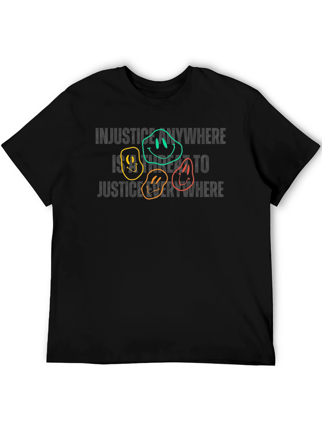 Black Injustice Anywhere T-Shirt | Unisex Soft Cotton Tee view 5