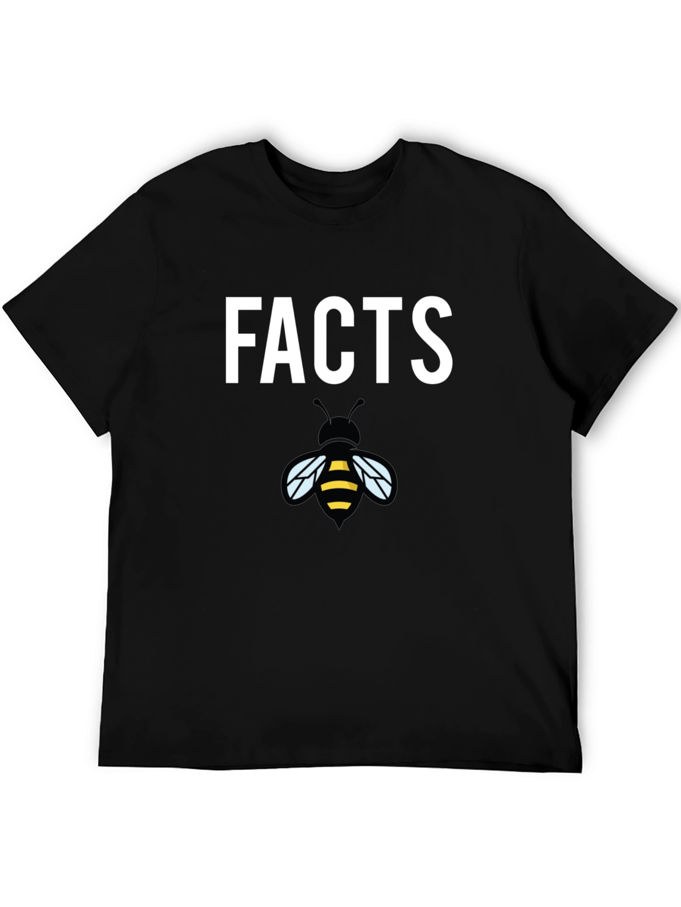 Black Facts Bee T-Shirt - Funny Graphic Tee for Men view 5