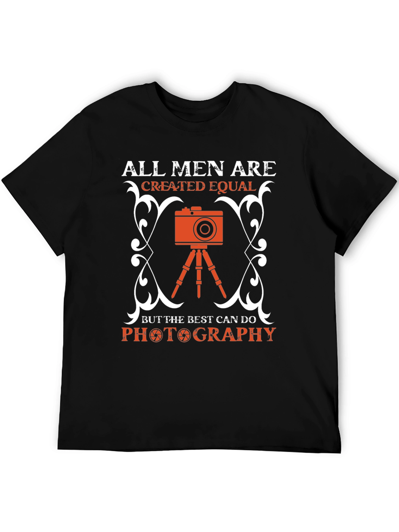 Black Photography Lover T-Shirt - All Men Created Equal view 5