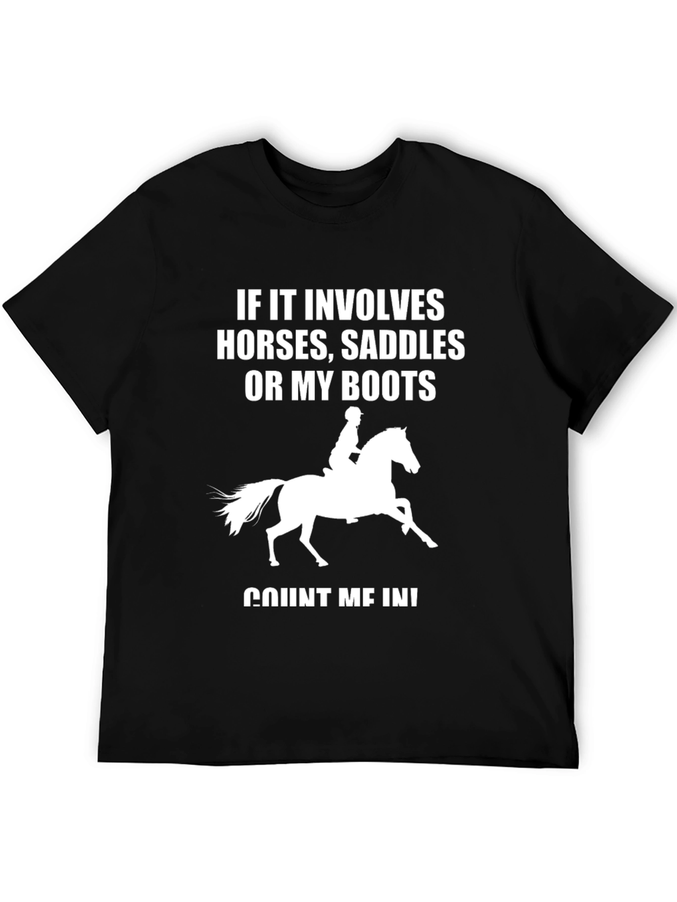 Horse Lover T-Shirt - If It Involves Horses Count Me In - 5