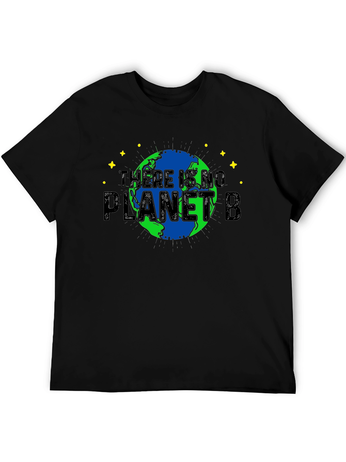 Black There Is No Planet B T-Shirt view 5