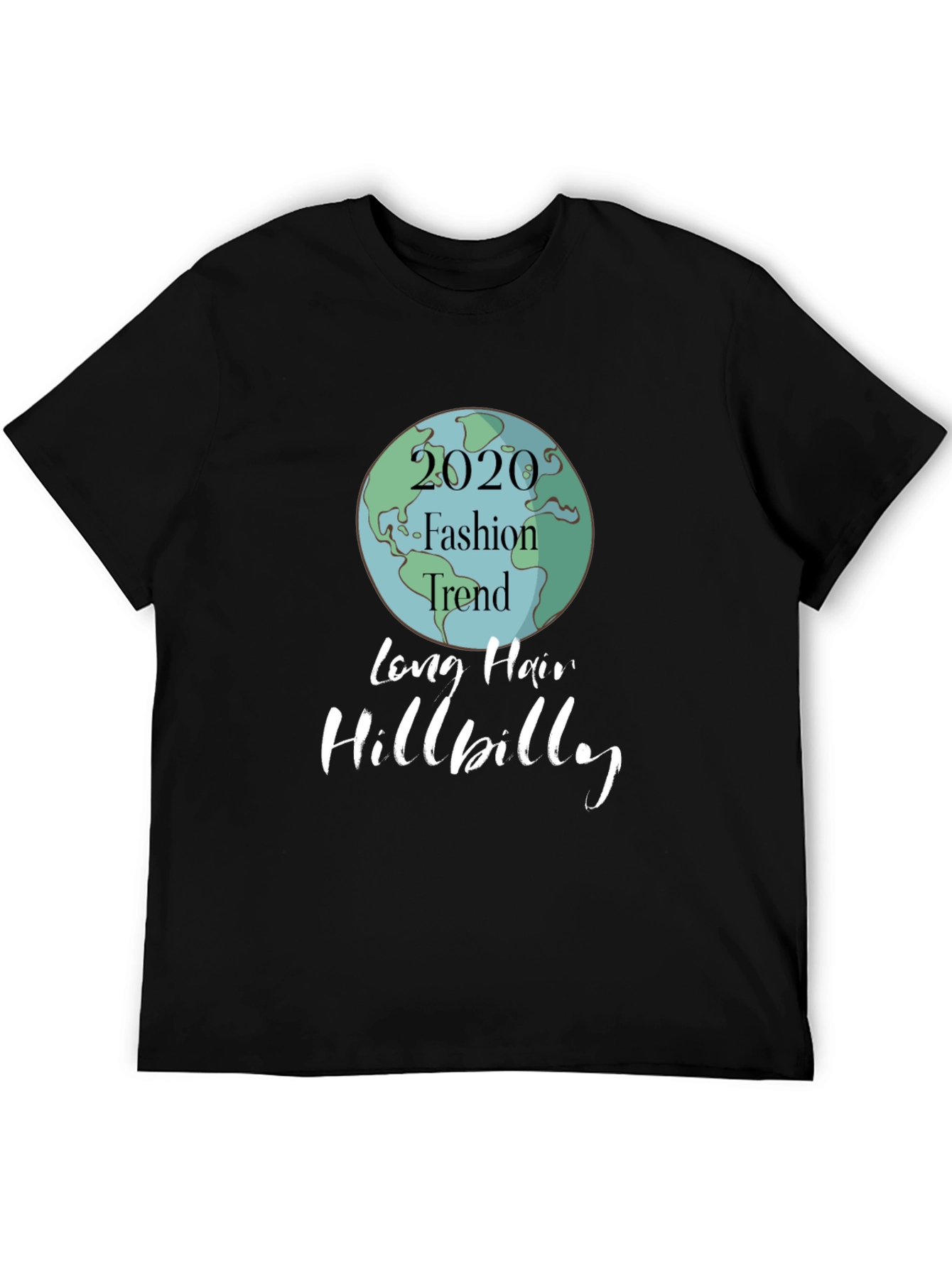 Black 2020 Fashion Trend Hillbilly Graphic Tee view 5