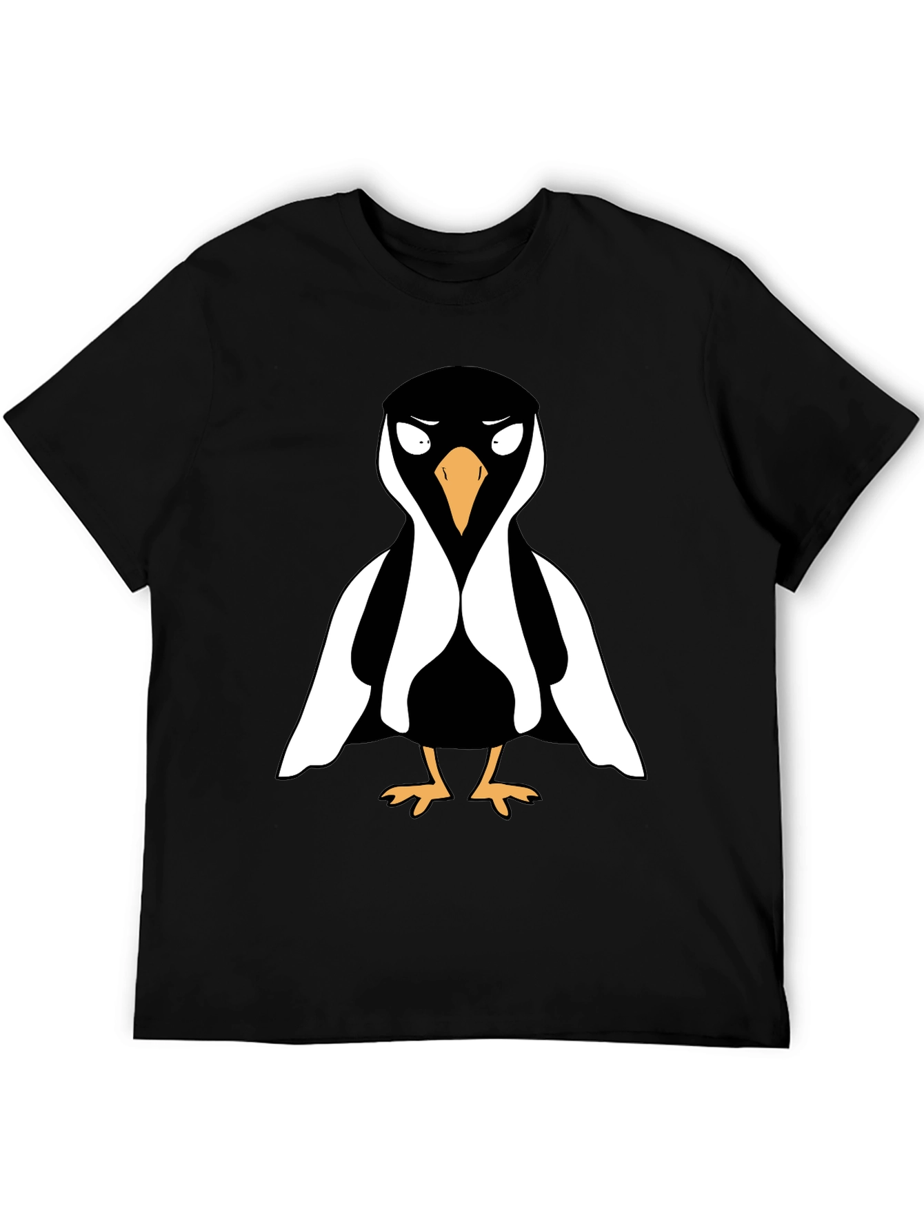 Black Cool Penguin Graphic Tee - Black T-Shirt view 5