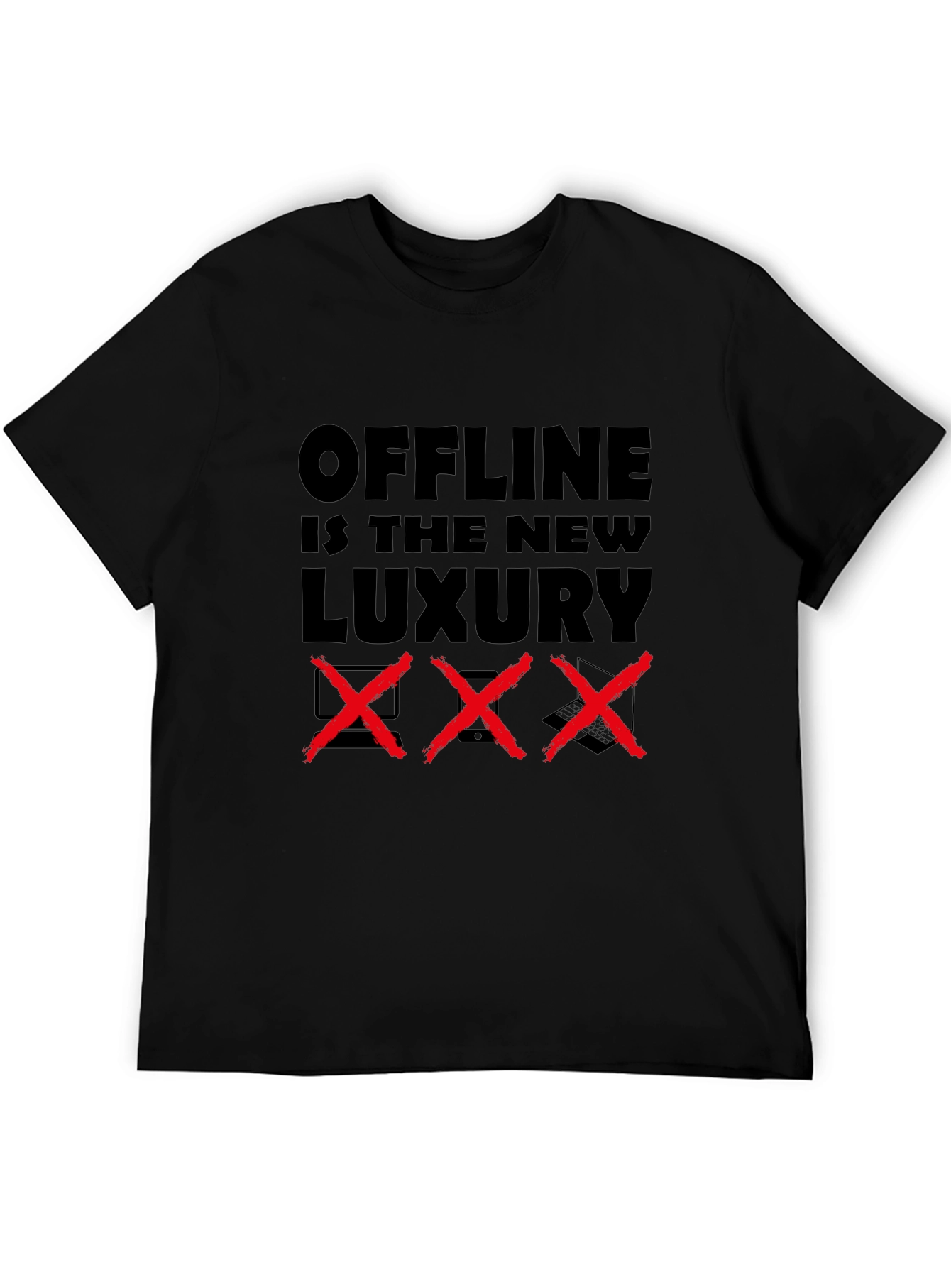 Black Offline is the New Luxury Graphic Tee view 5