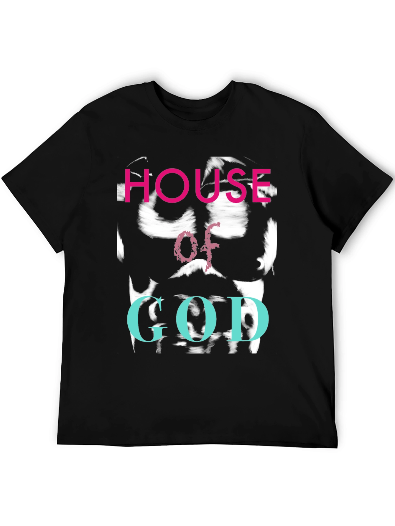 Black House of God Graphic Tee - Edgy Streetwear view 5
