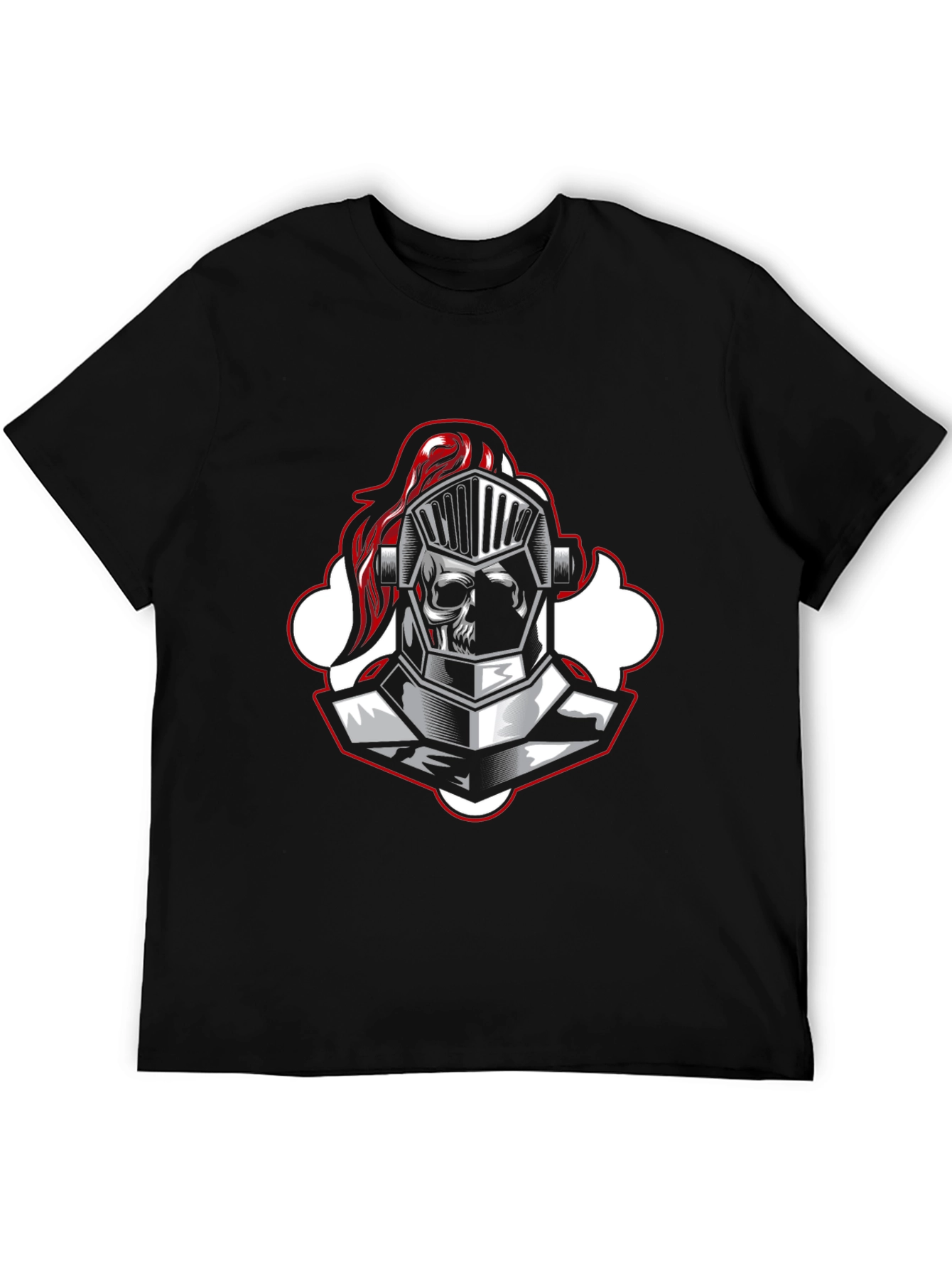 Black Knight Skull Graphic Tee - Black view 5