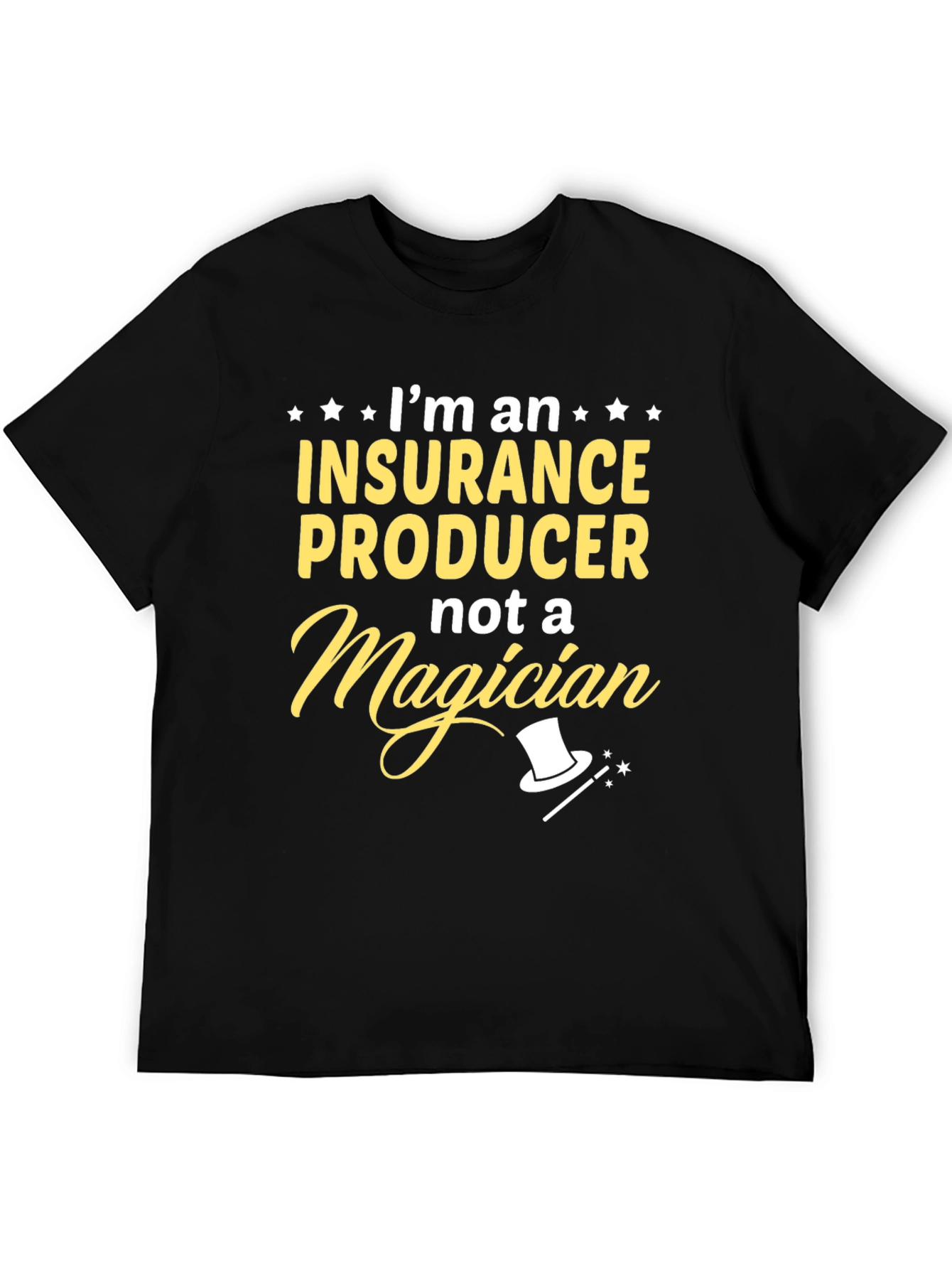 Black Insurance Producer Funny T-Shirt view 5