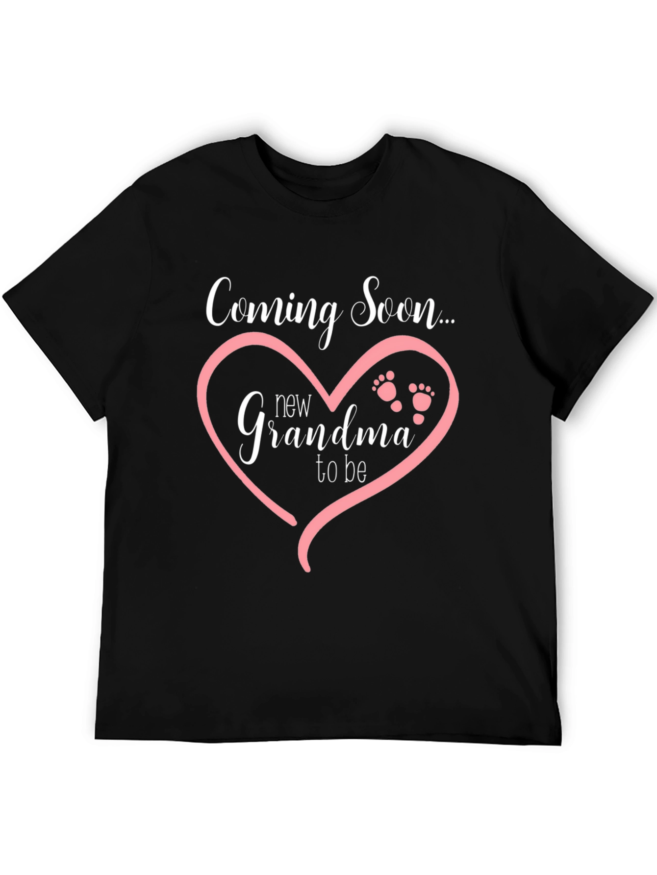 Black Coming Soon New Grandma to Be Shirt view 5