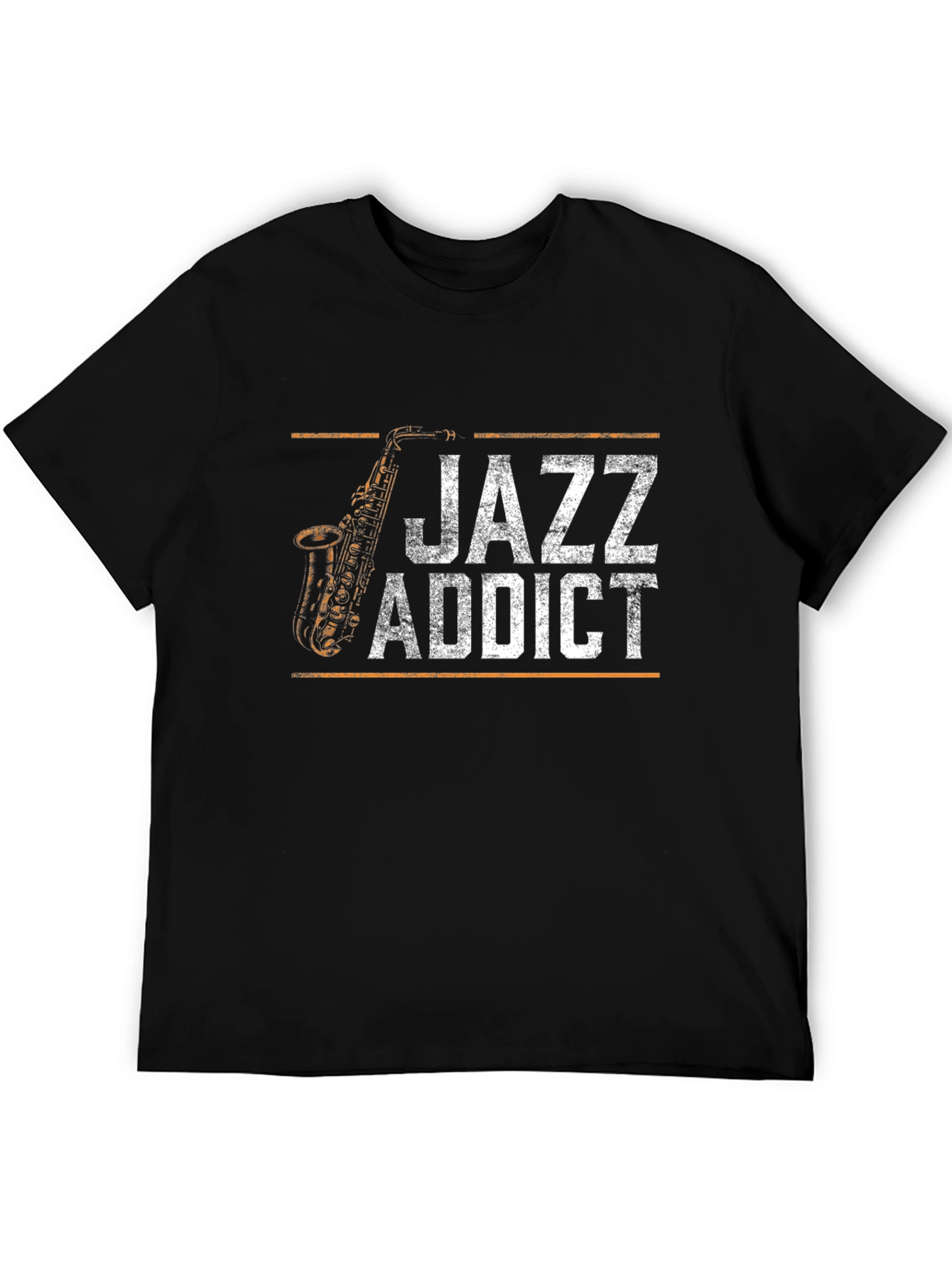 Black Jazz Addict T-Shirt - Black view 5