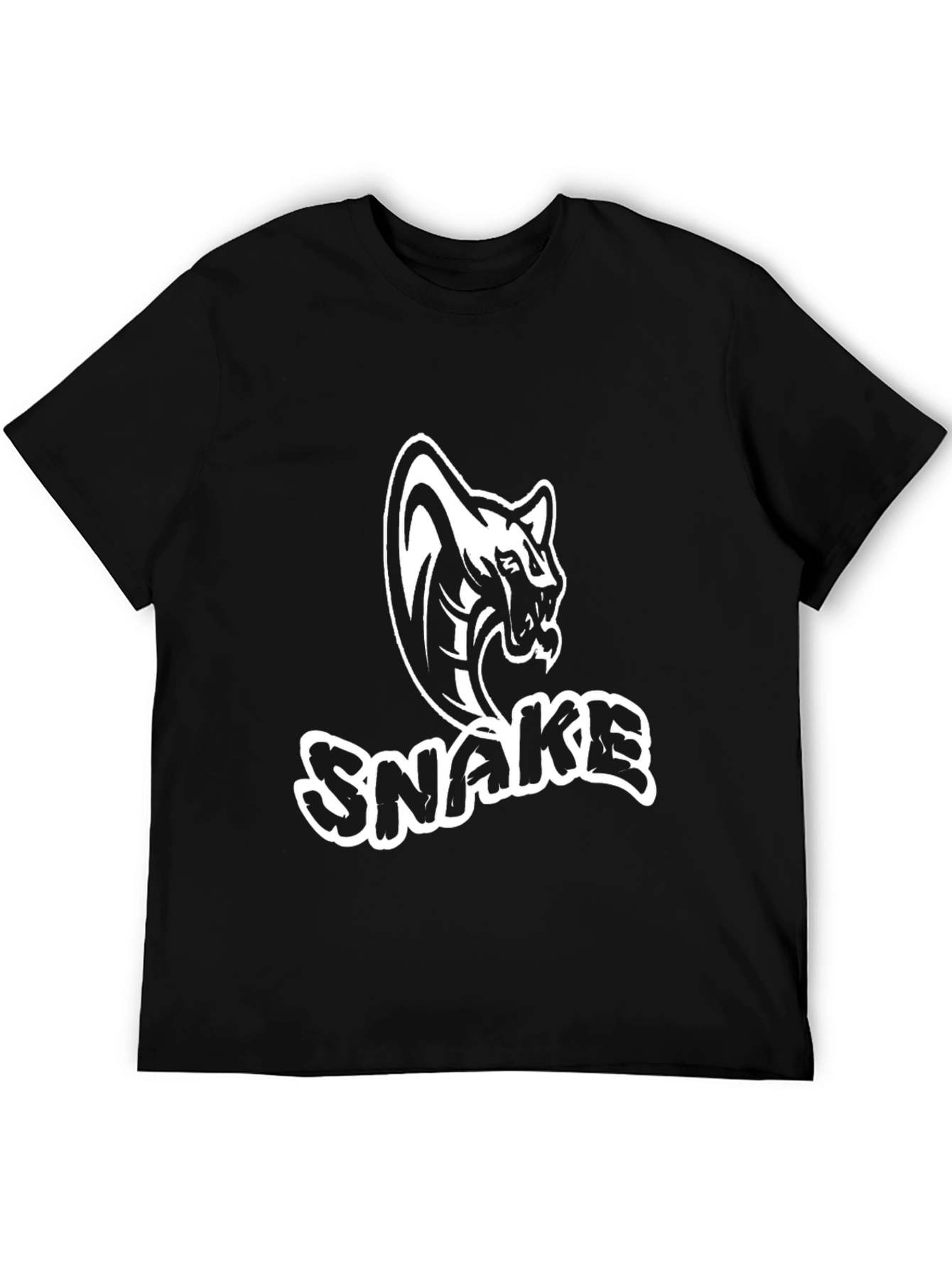 Black Black Snake Graphic Tee - Bold Cobra Design view 5