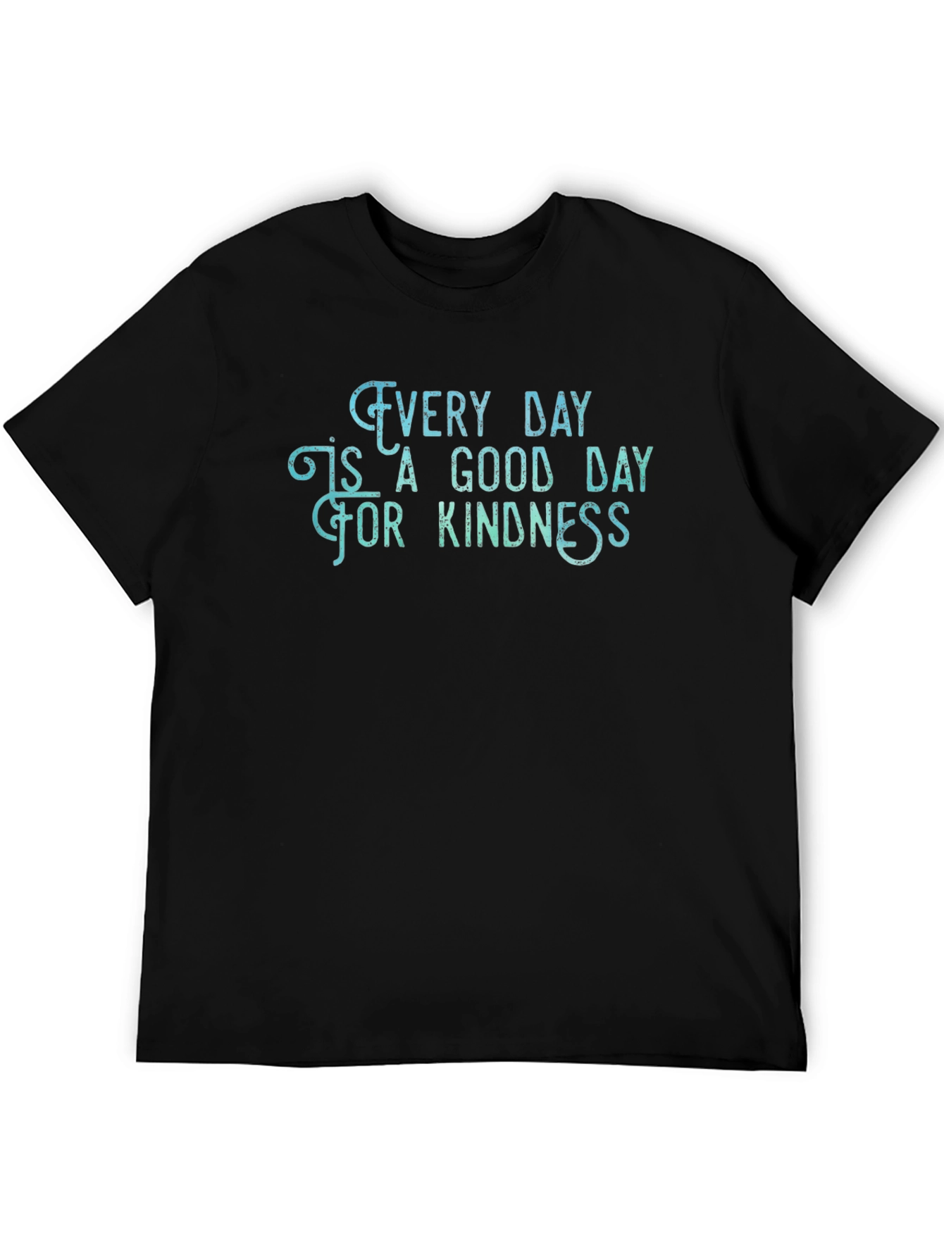 Black Kindness Everyday Graphic Tee - Black Unisex view 5