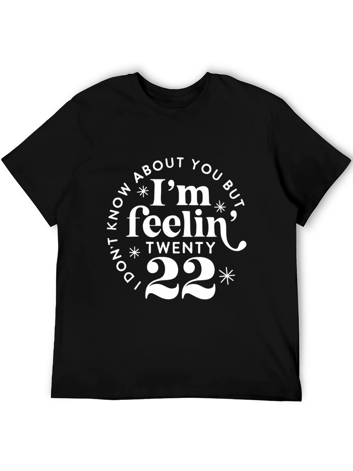 Black Feelin' Twenty 22 Black Graphic Tee view 5