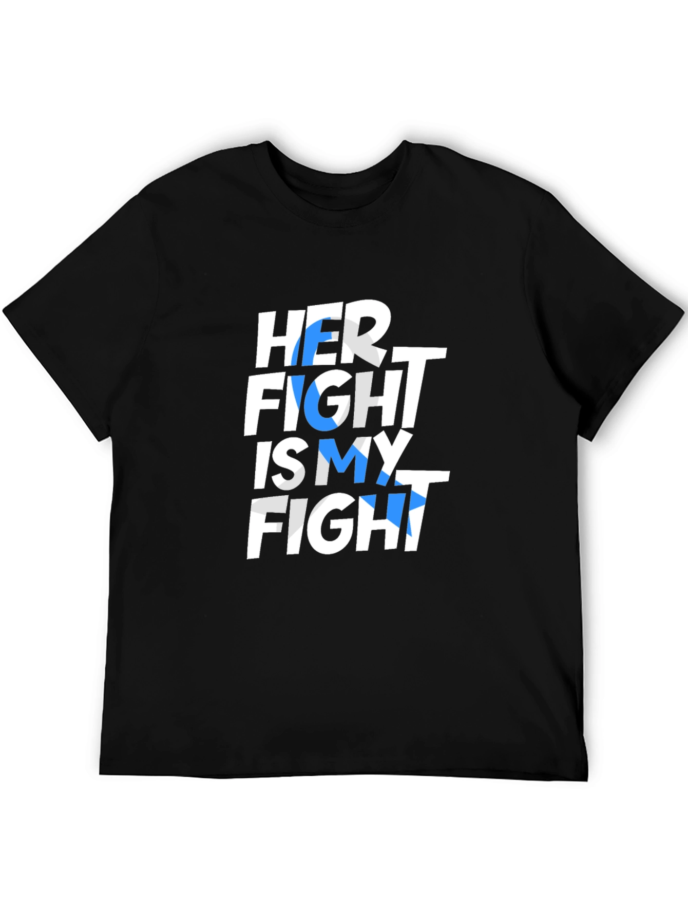 Black Her Fight is My Fight T-Shirt view 5