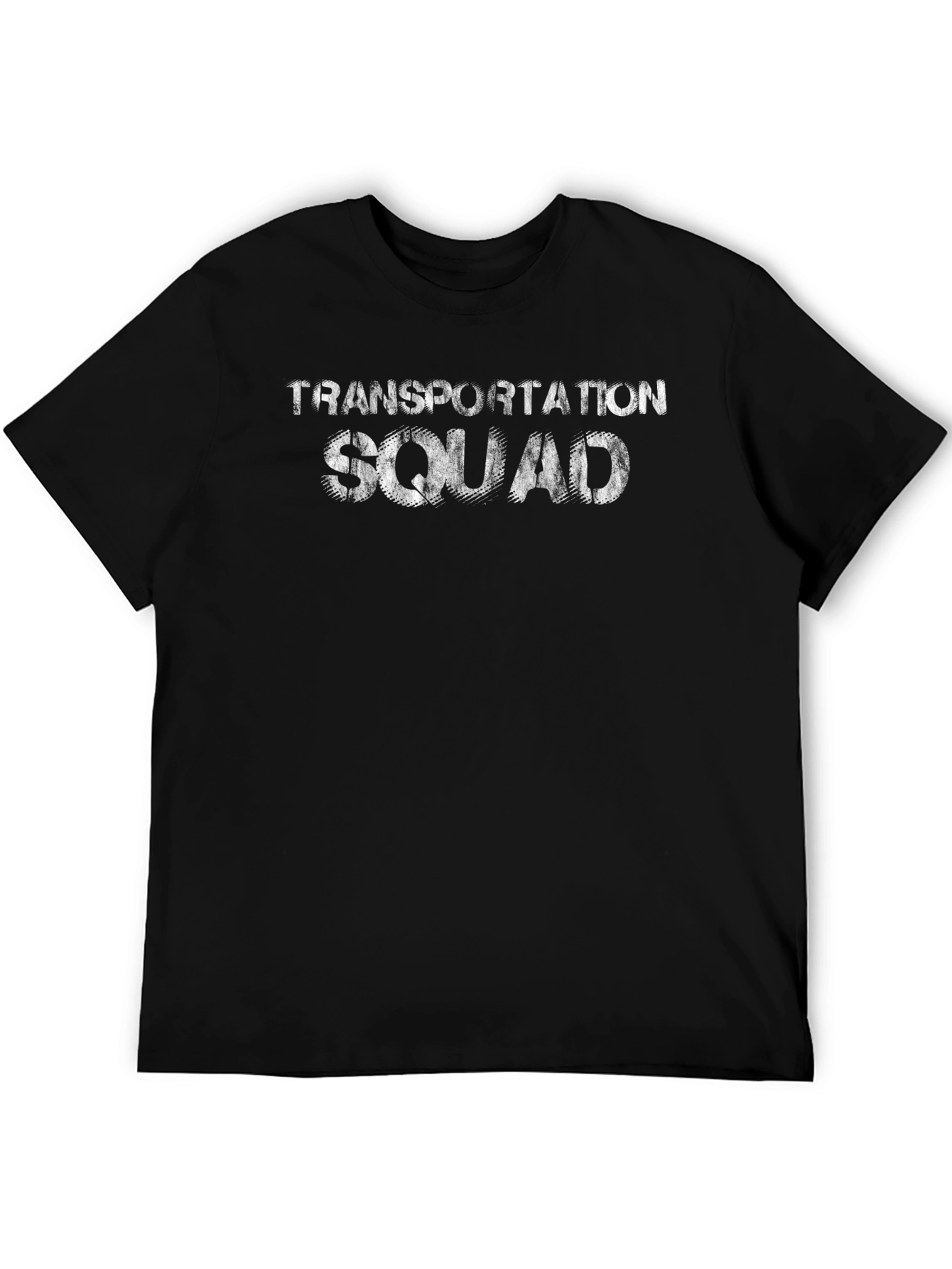 Black Transportation Squad Graphic T-Shirt - Black view 5