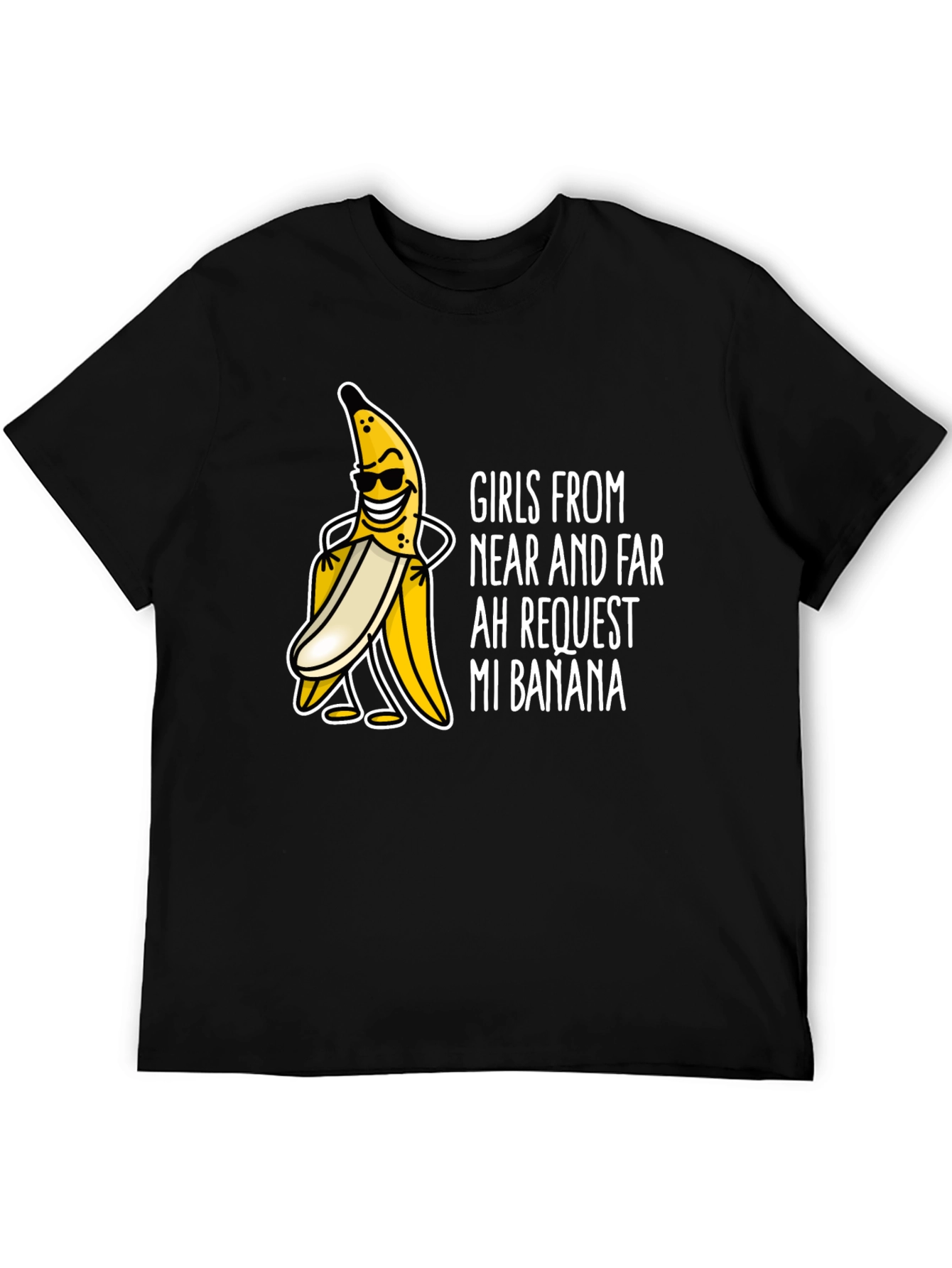 Black Girls Want My Banana T-Shirt view 5