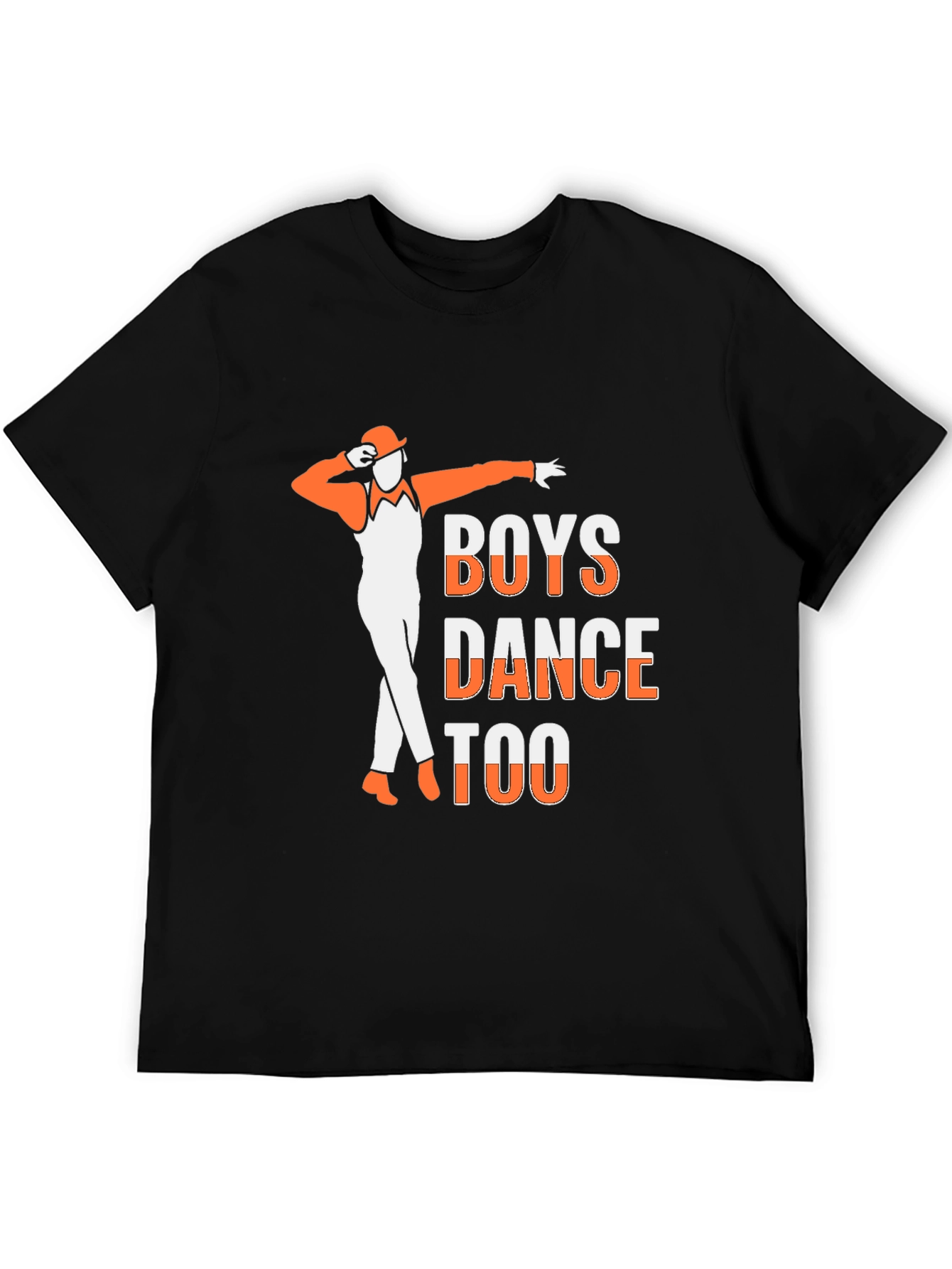 Black Boys Dance Too T-Shirt - Cool Graphic Tee view 5