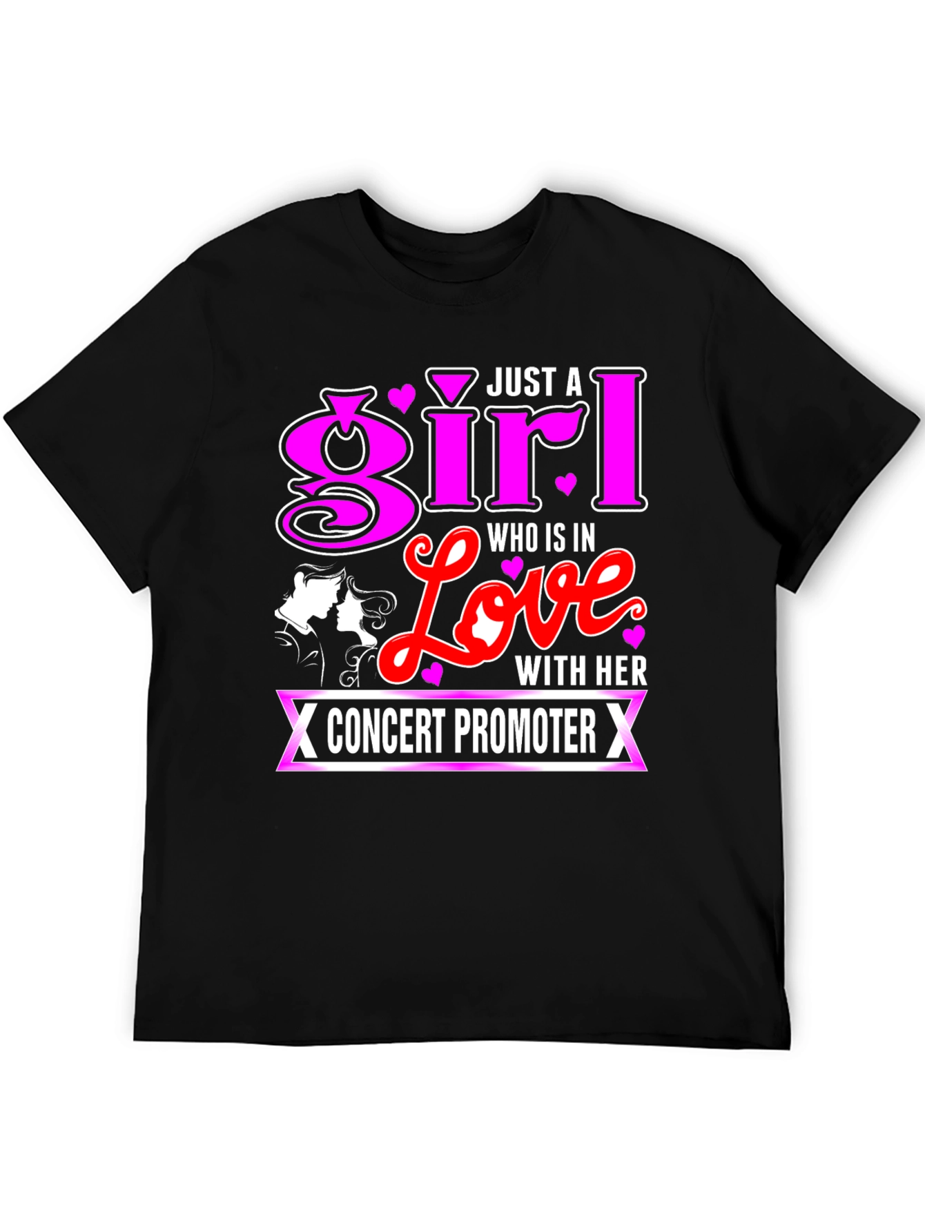 Black Girl in Love Concert Promoter Graphic T-Shirt view 5