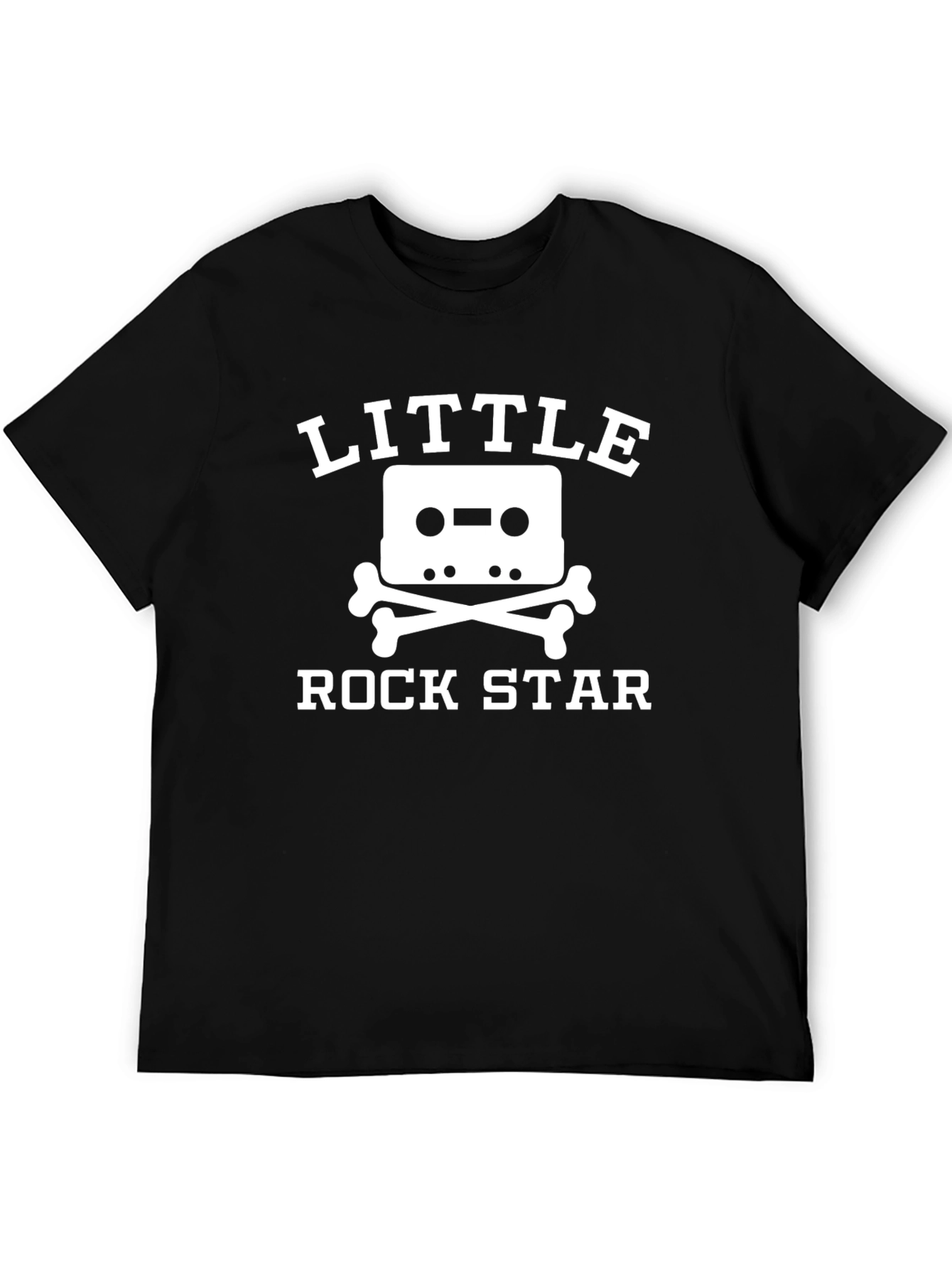 Black Little Rock Star Graphic Tee - Black view 5