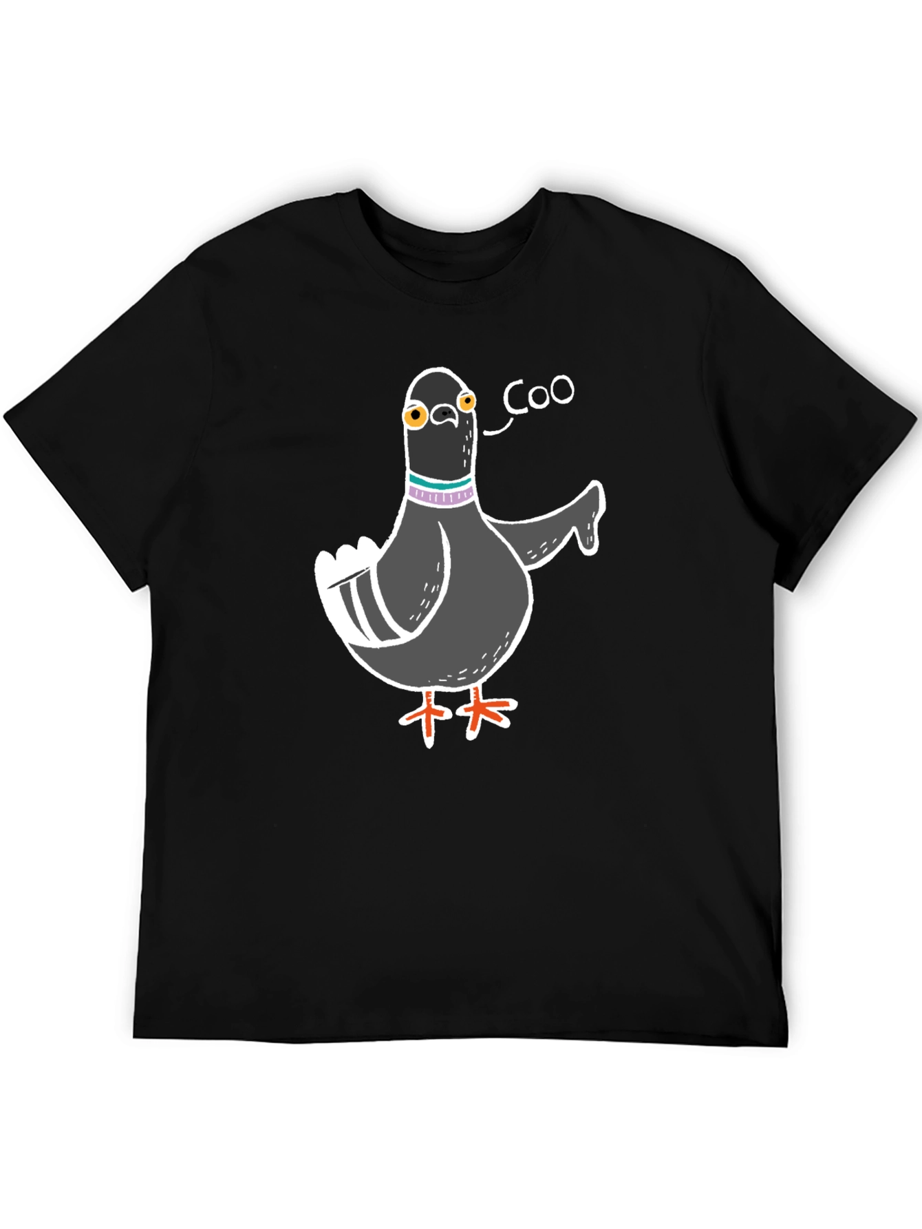 Black Funny Pigeon Coo T-Shirt - Unique Bird Lover Gift view 5