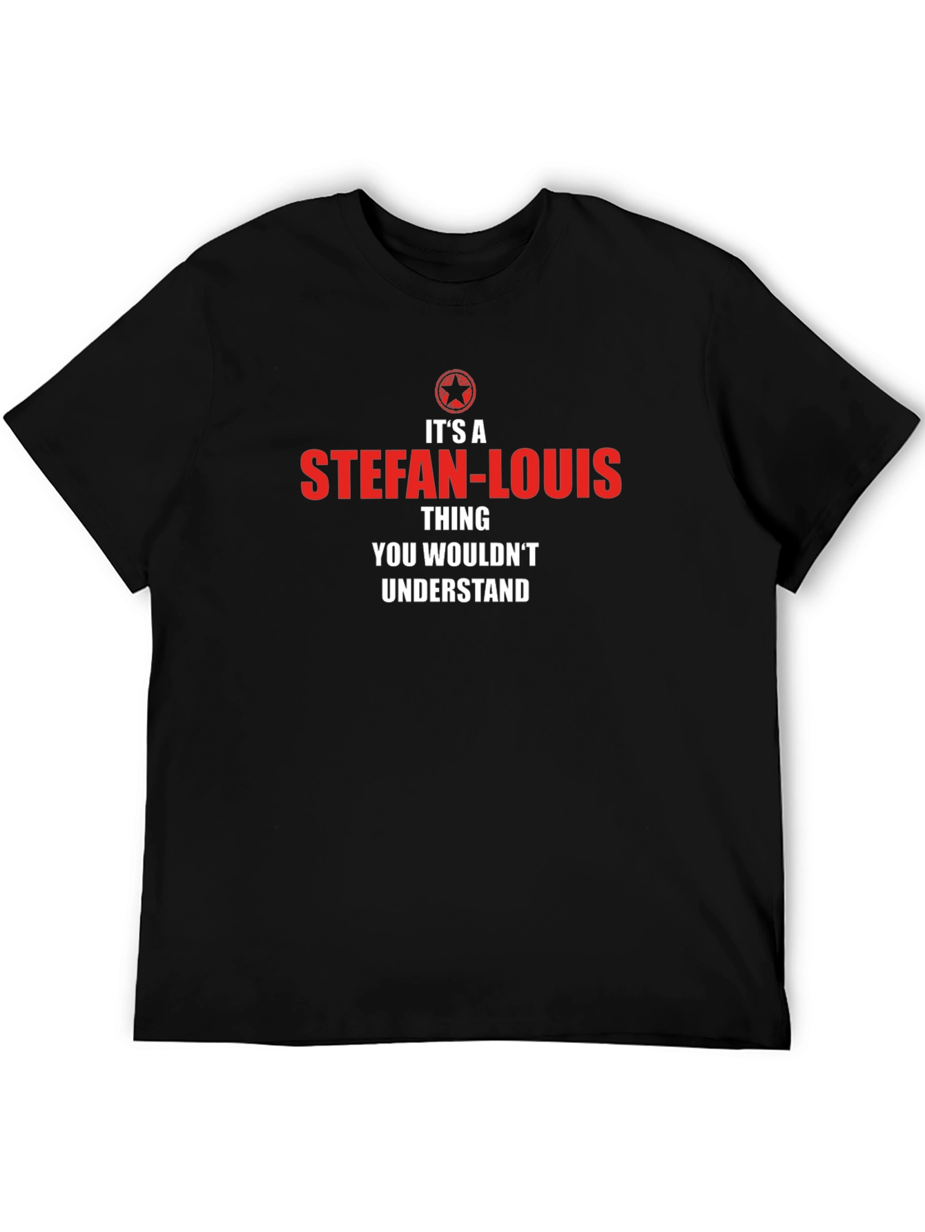Black Stefan-Louis T-Shirt - You Wouldn't Understand! view 5