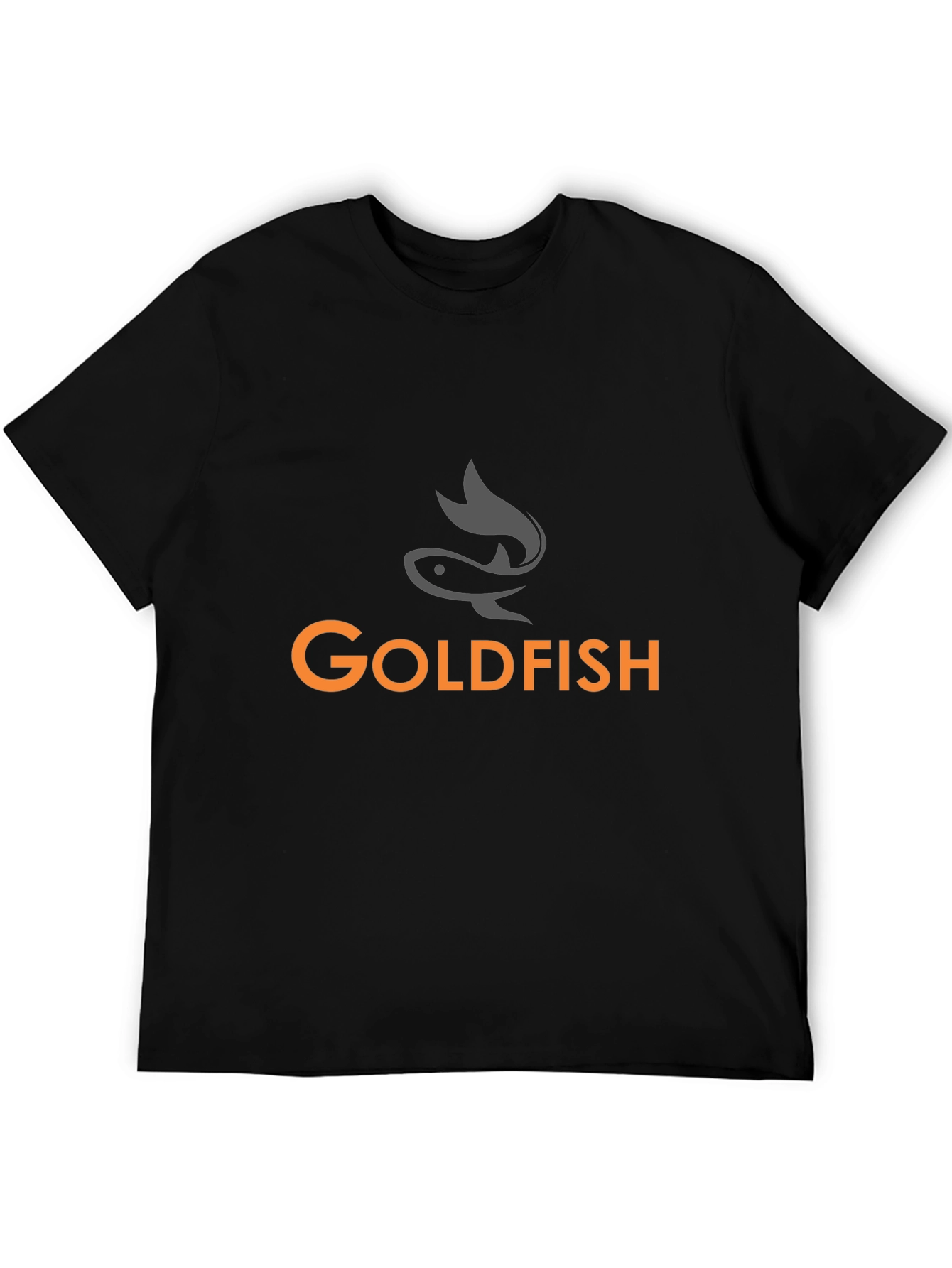 Black Goldfish Graphic Tee - Black Cotton T-Shirt view 5
