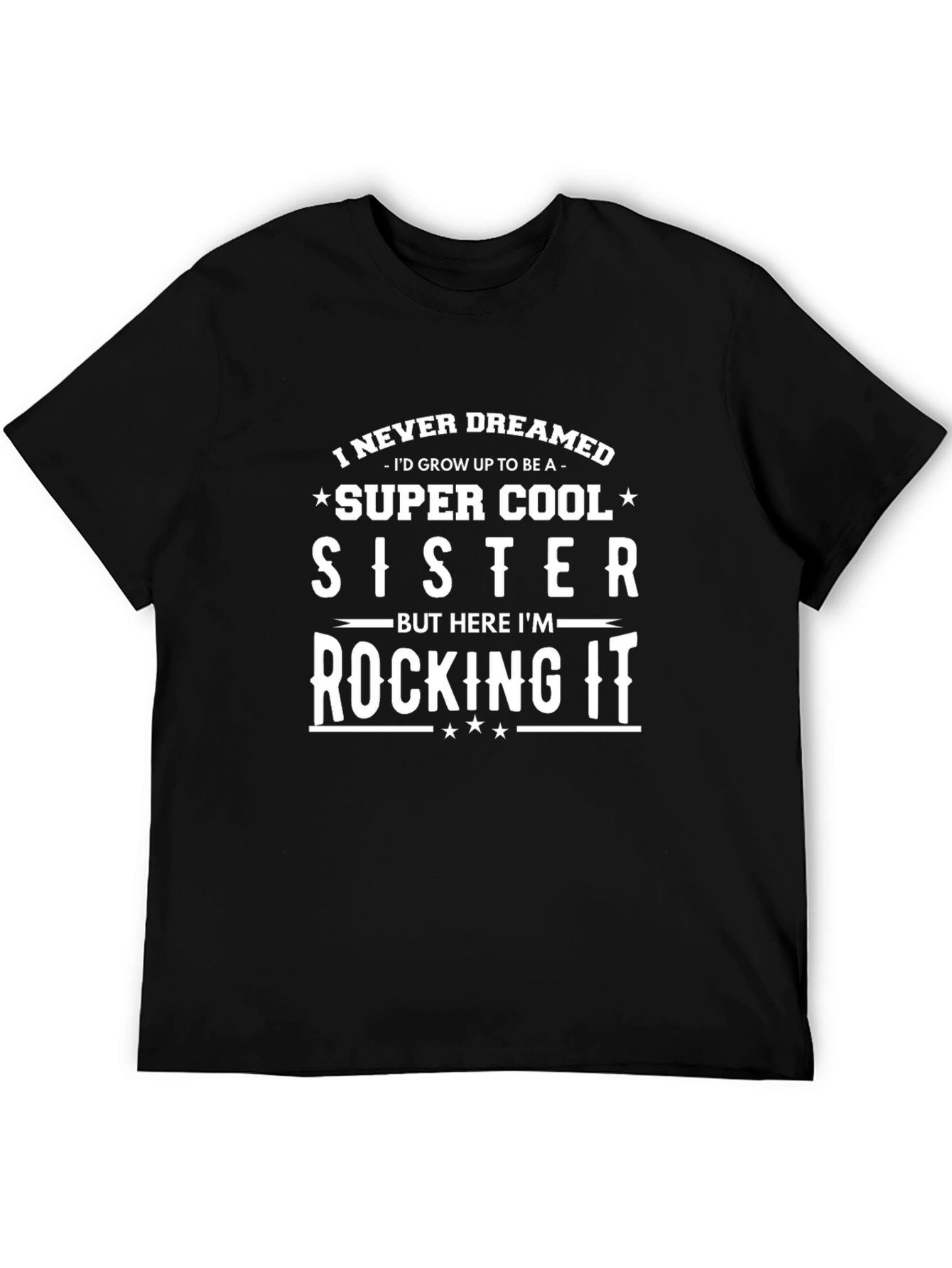 Super Cool Sister T-Shirt - Black - 5