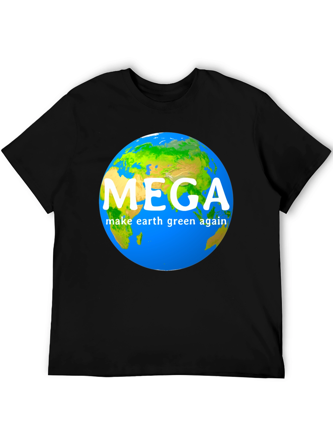 Black MEGA Make Earth Green Again T-Shirt view 5