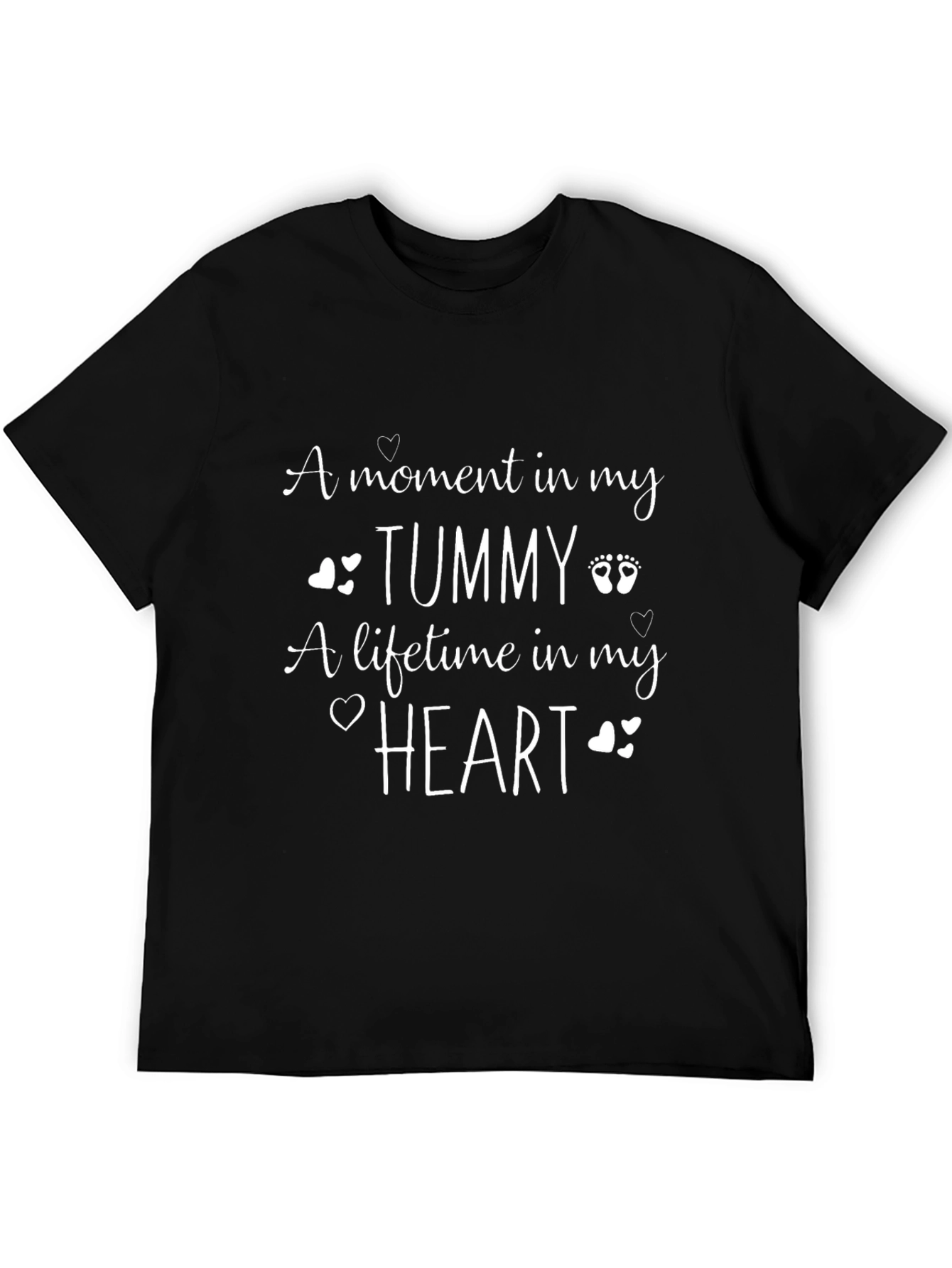 Black A Moment in My Tummy T-Shirt view 5