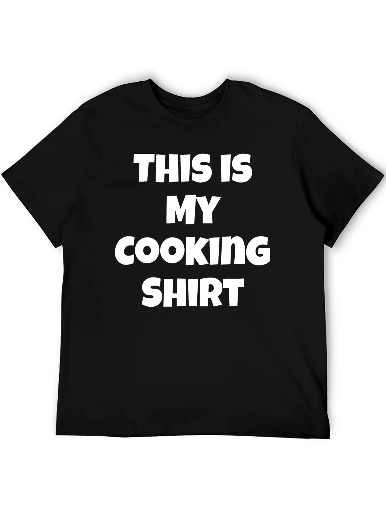 Black This Is My Cooking Shirt - Funny Chef T-Shirt view 5