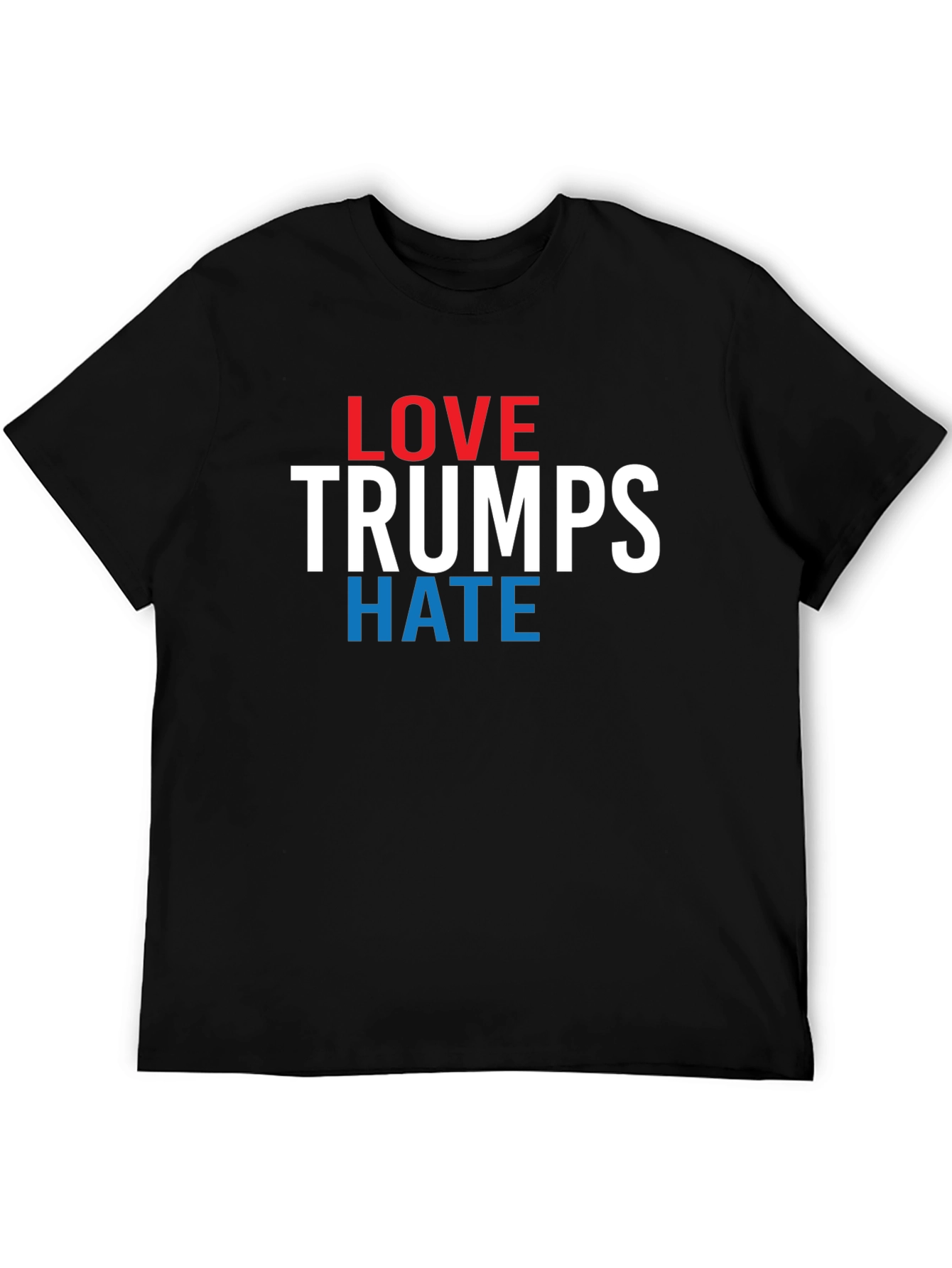 Black Love Trumps Hate Graphic T-Shirt - Political Statement Tee view 5