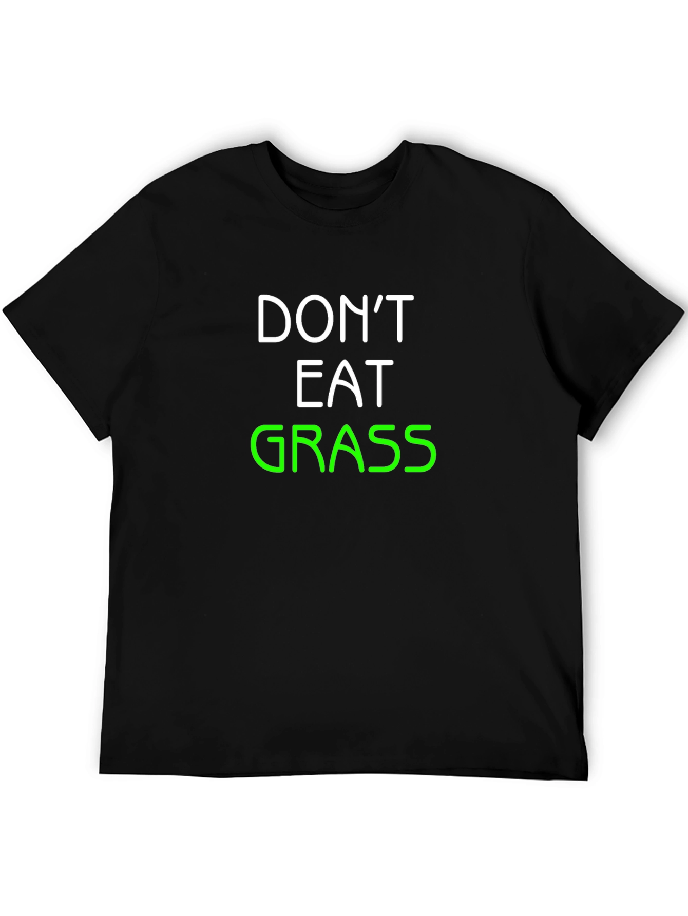Black Don't Eat Grass T-Shirt - Funny Graphic Tee view 5