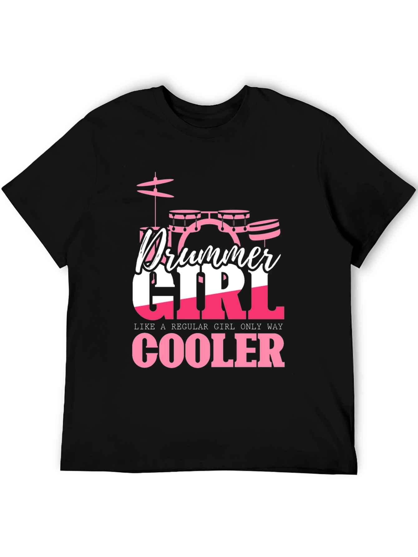 Black Drummer Girl Tee - Cooler Than Regular! view 5