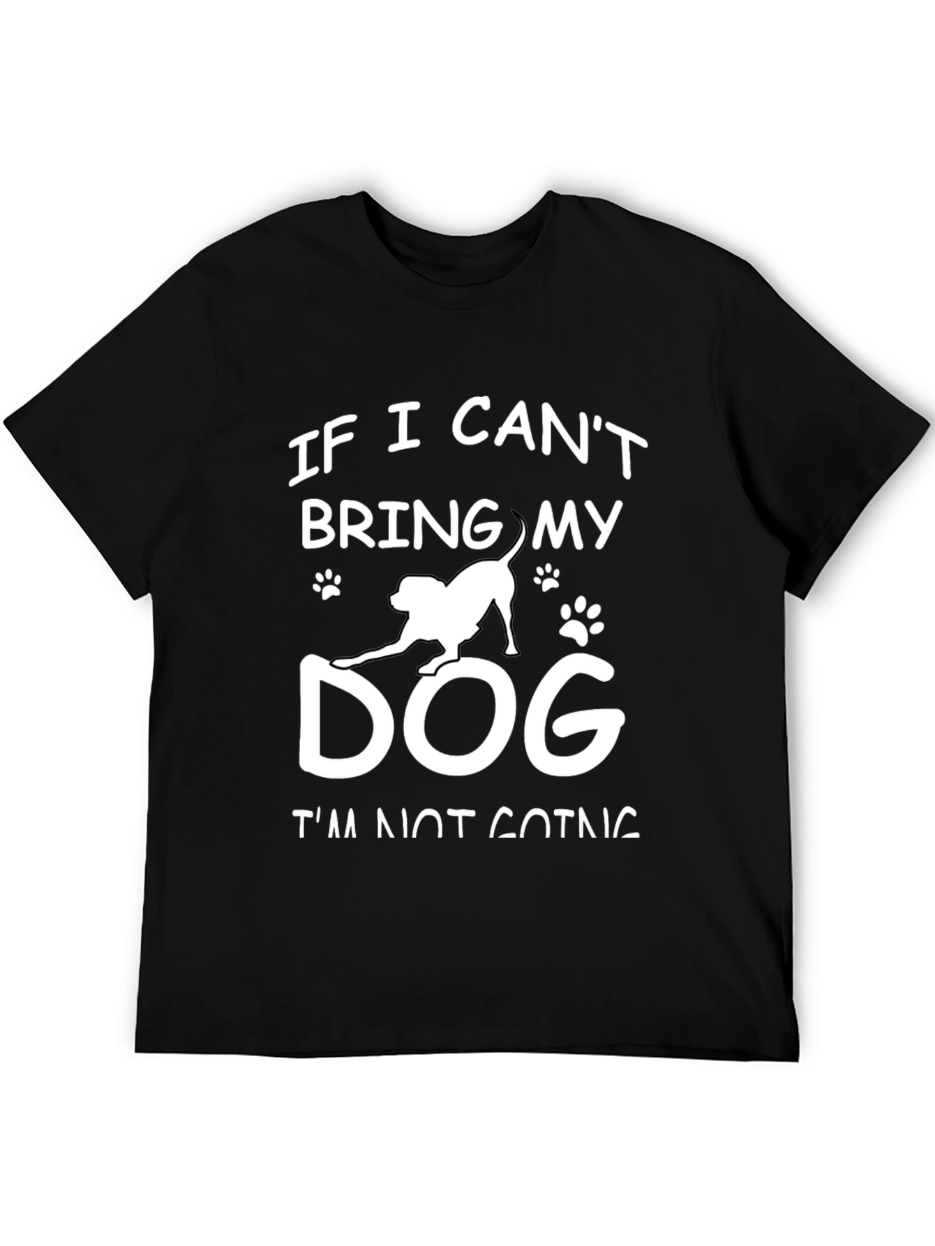 Black Dog Lover Tee - "If I Can't Bring My Dog" view 5