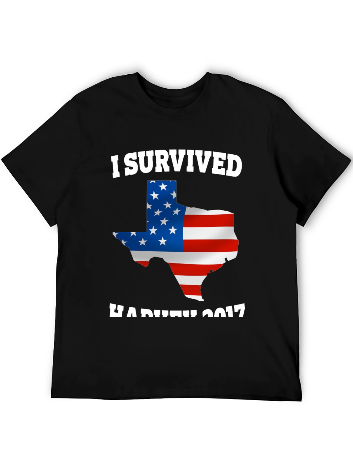 I Survived Hurricane Harvey 2017 Texas USA Flag T-Shirt - 5