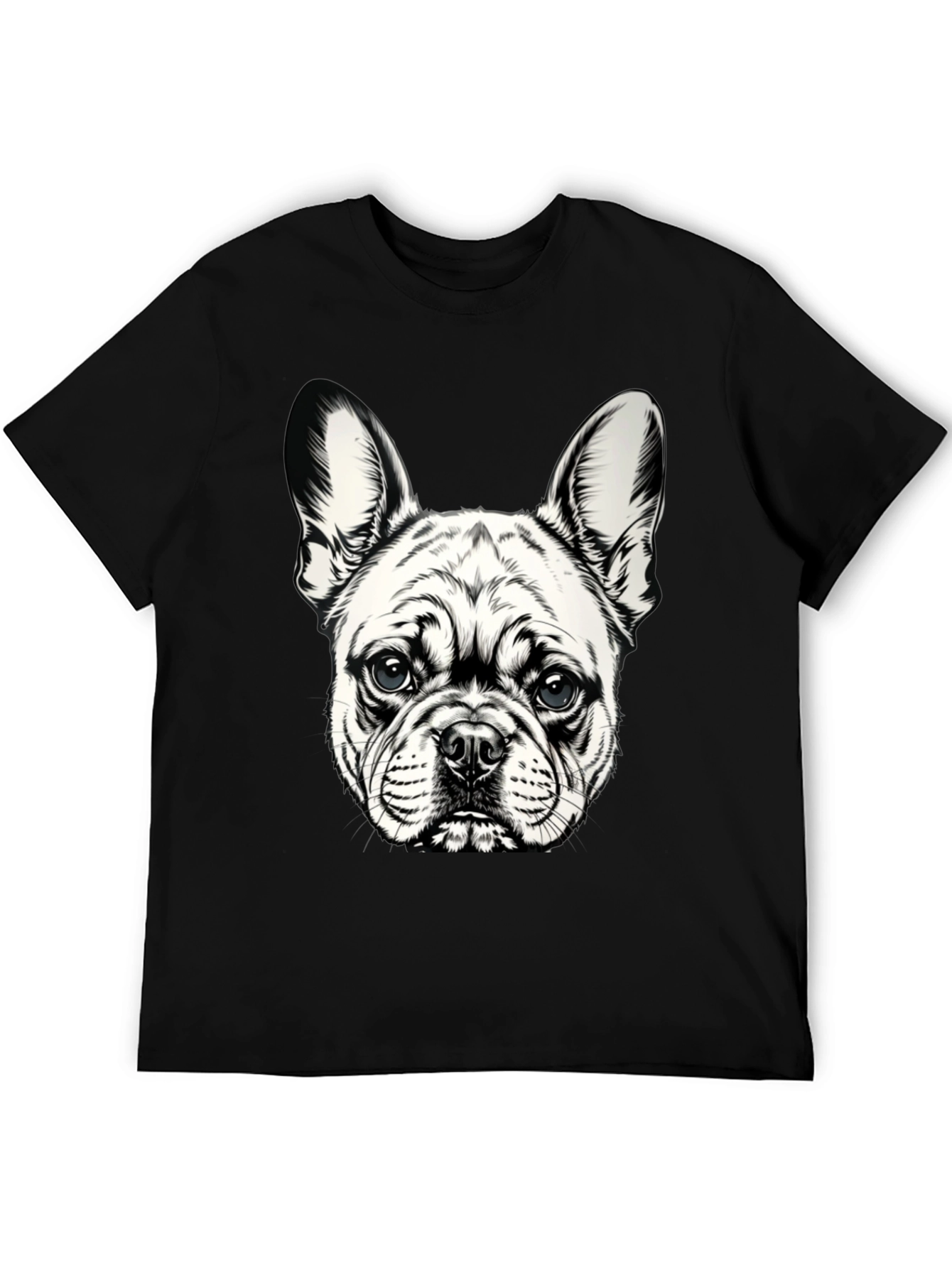 Black Dog Graphic T-Shirt - Black Cotton Blend view 5