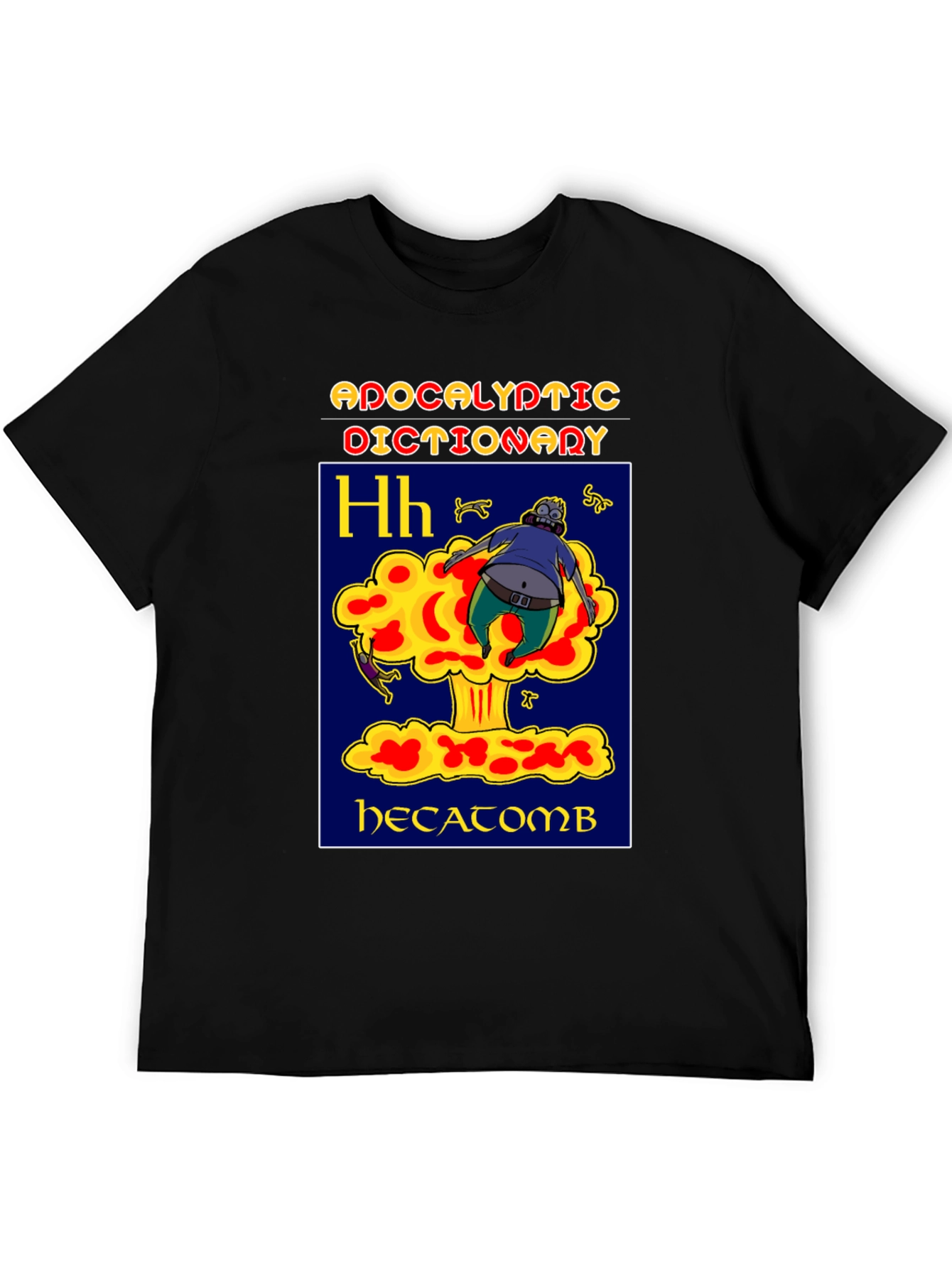Black Apocalyptic Dictionary Hecatomb T-Shirt view 5