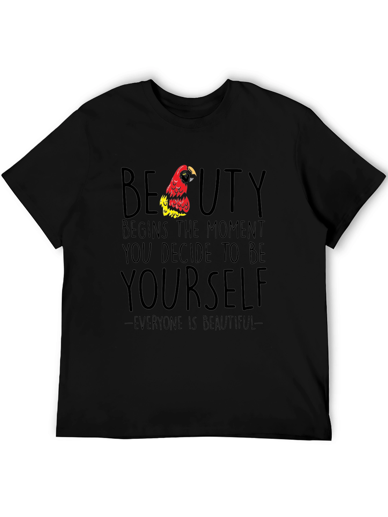 Black Beauty Begins Parrot Graphic T-Shirt view 5