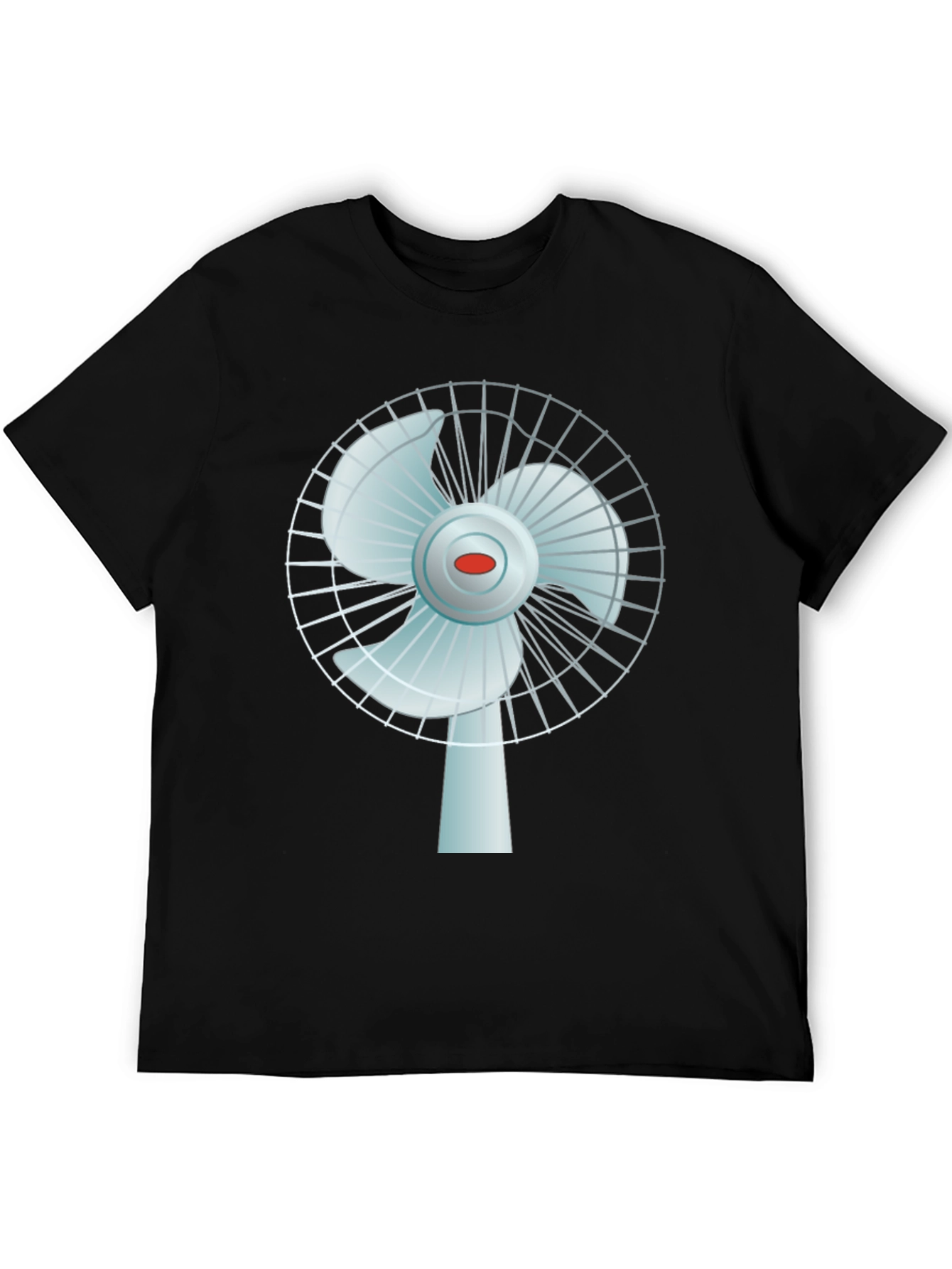 Black Novelty Fan Graphic T-Shirt view 5