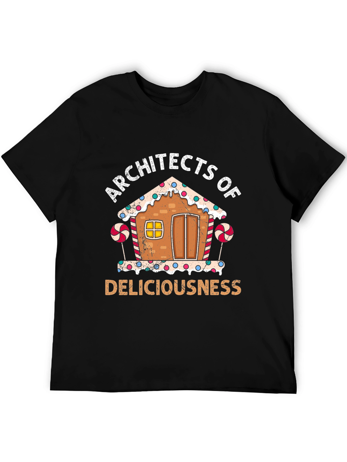 Black Architects of Deliciousness Gingerbread House T-Shirt view 5
