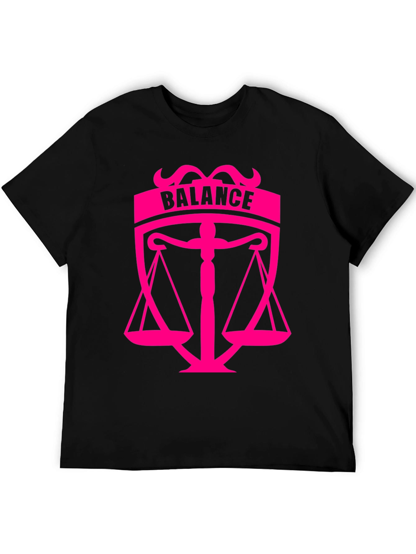 Black Balance Graphic Black T-Shirt view 5