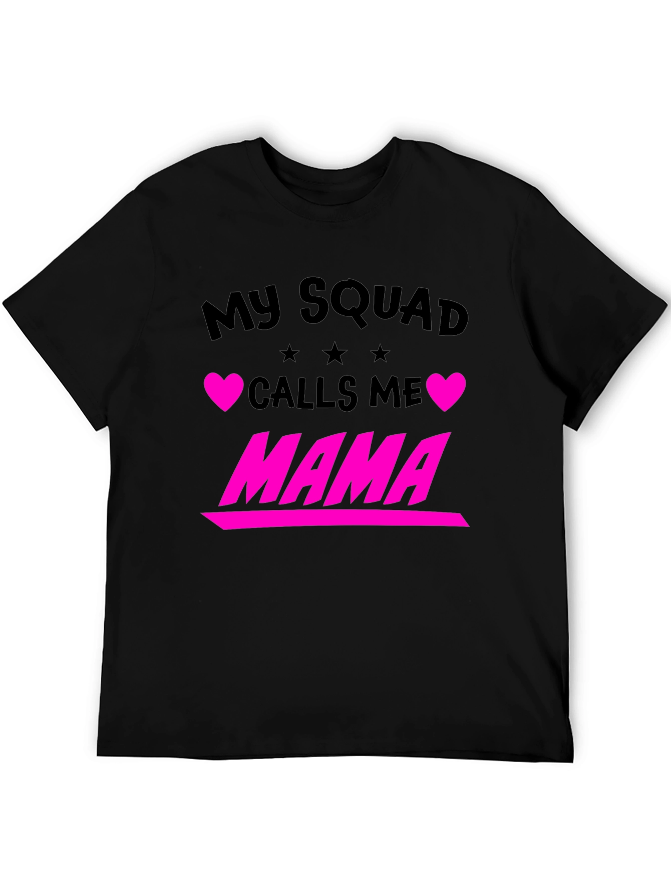 Black My Squad Calls Me Mama Graphic Tee view 5