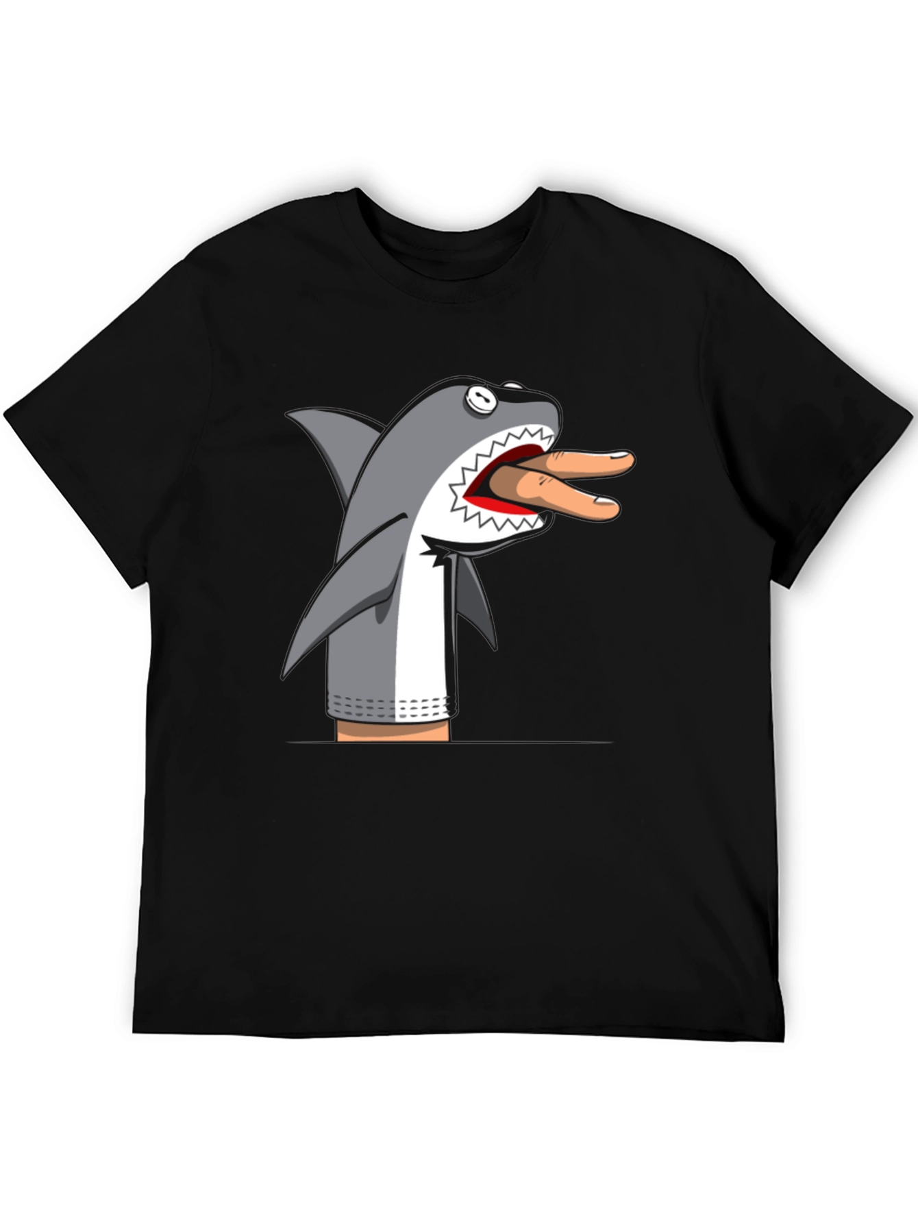 Black Shark Puppet T-Shirt view 5
