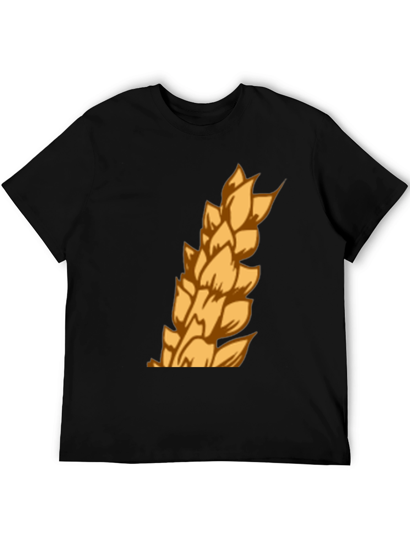Black Wheat Graphic Tee - Mens Black T-Shirt view 5