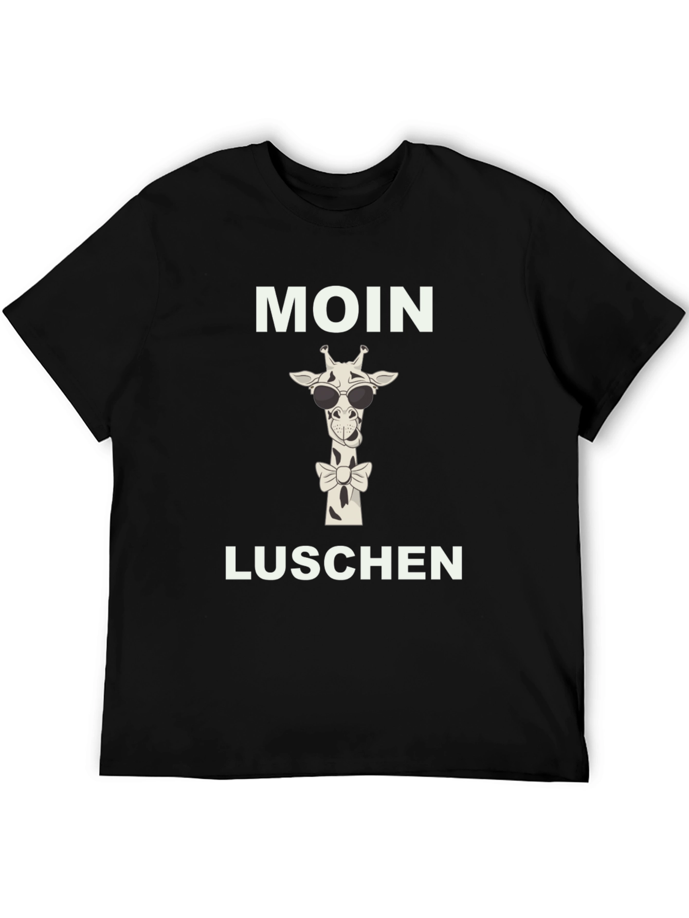 Black Moin Luschen Giraffe Graphic Tee view 5