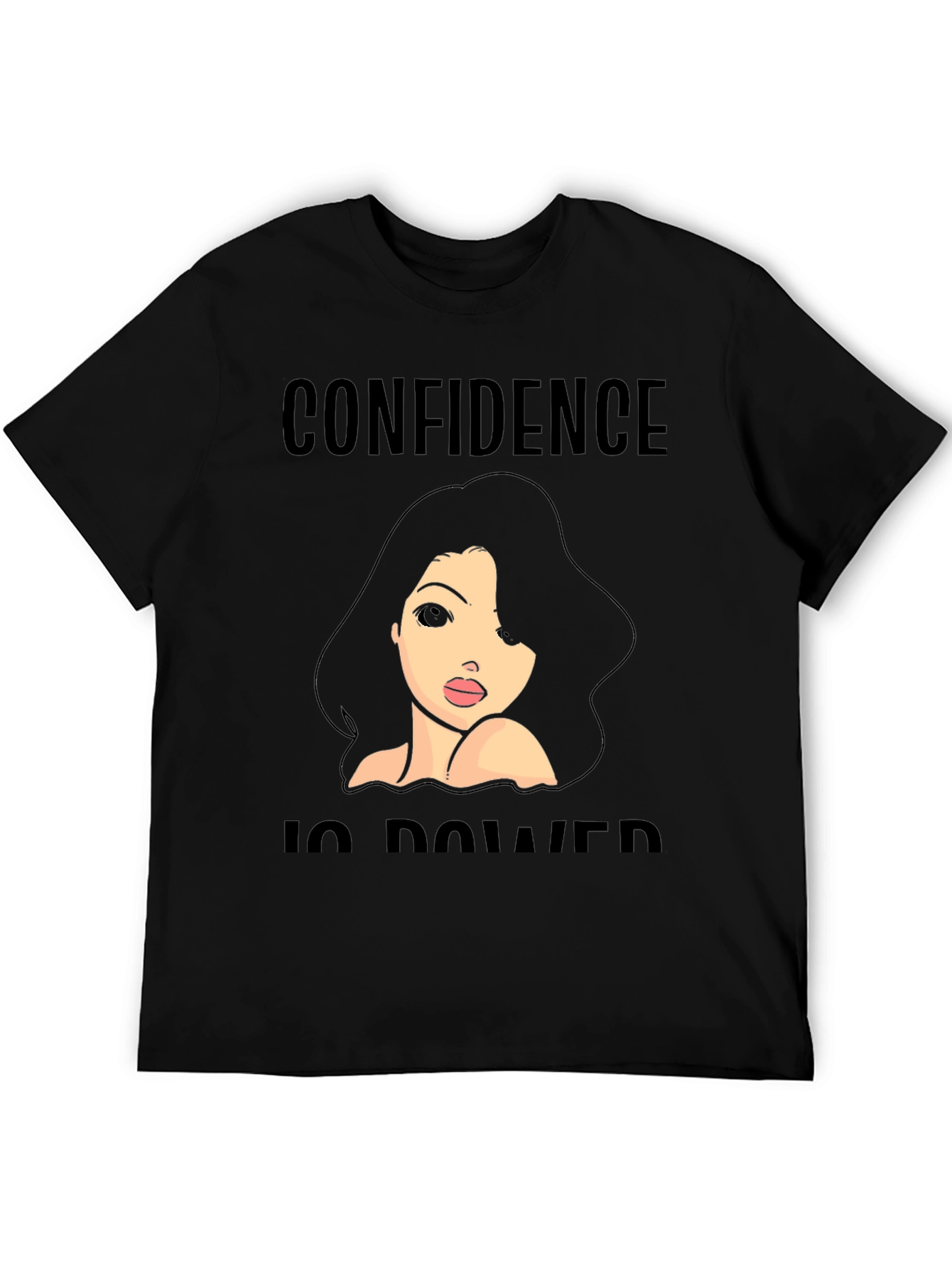 Black Confidence is Power Graphic T-Shirt view 5