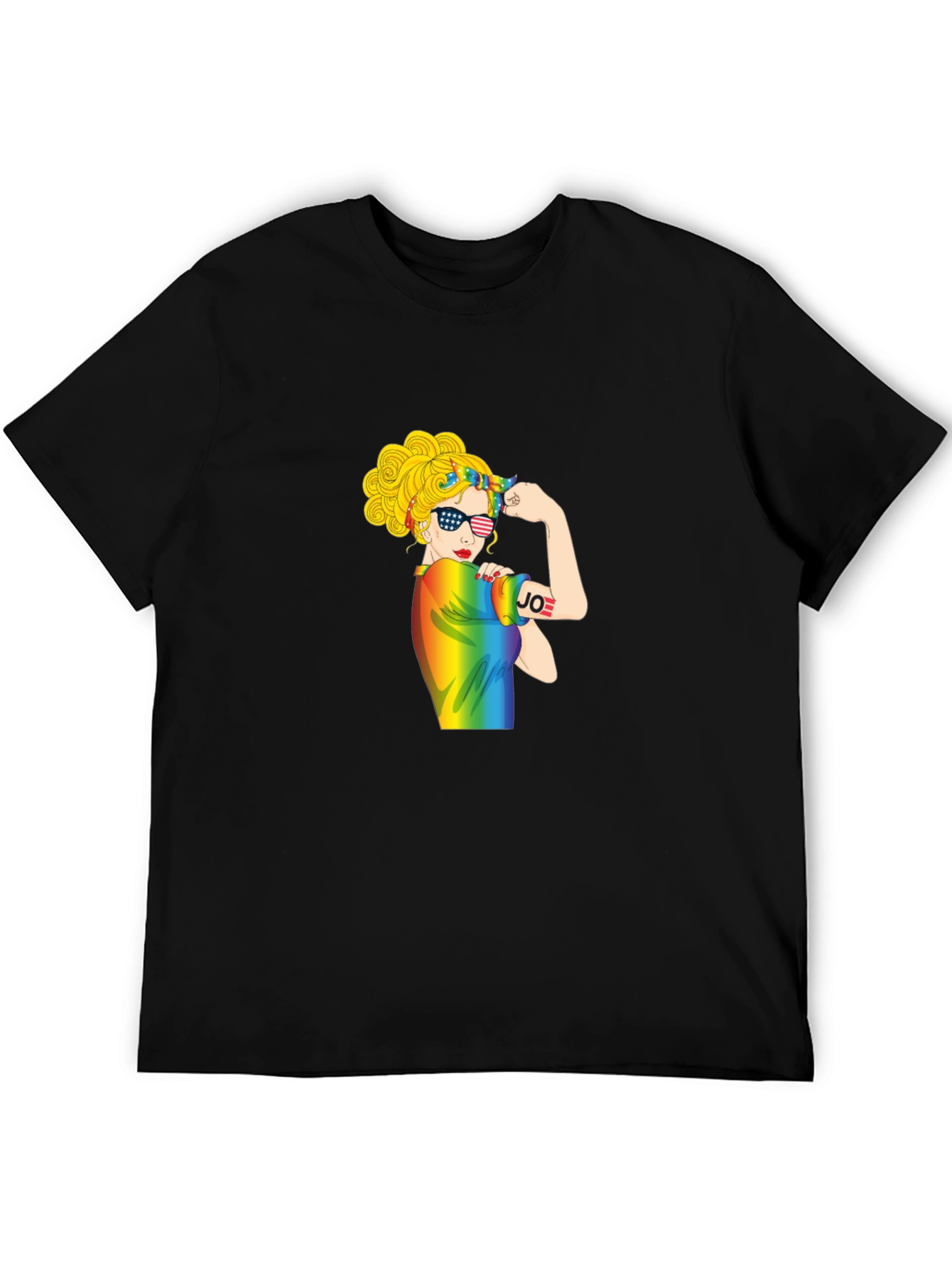 Black Empowered Woman Pride T-Shirt view 5