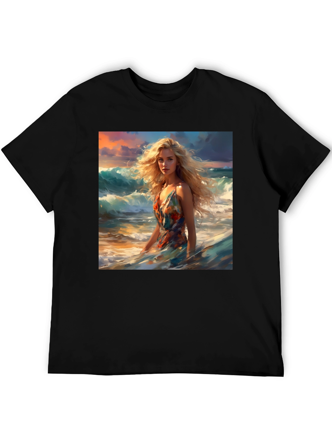 Black Ocean Dream T-Shirt - Stunning Art Print view 5