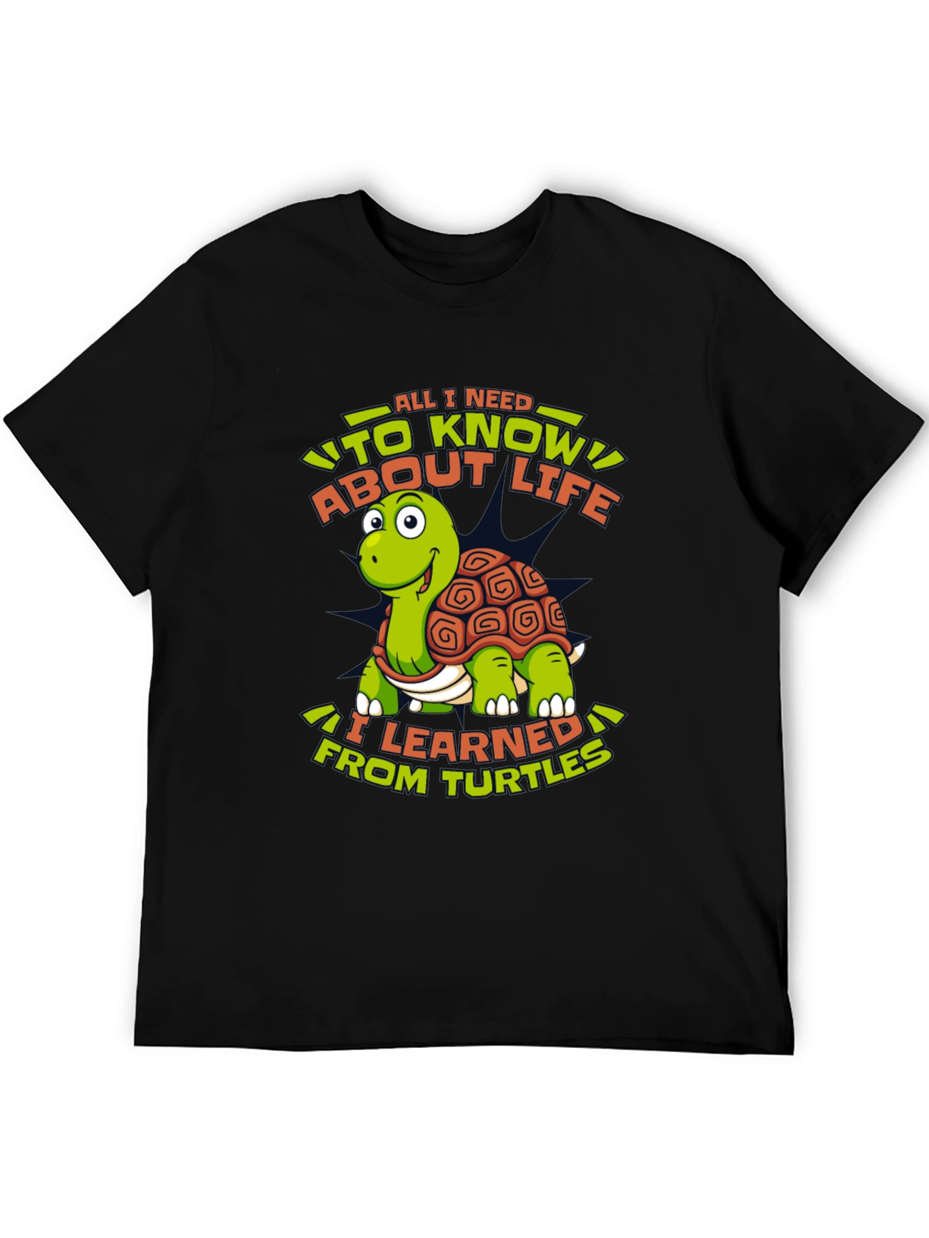 Black Turtle Life Lesson Graphic Tee view 5